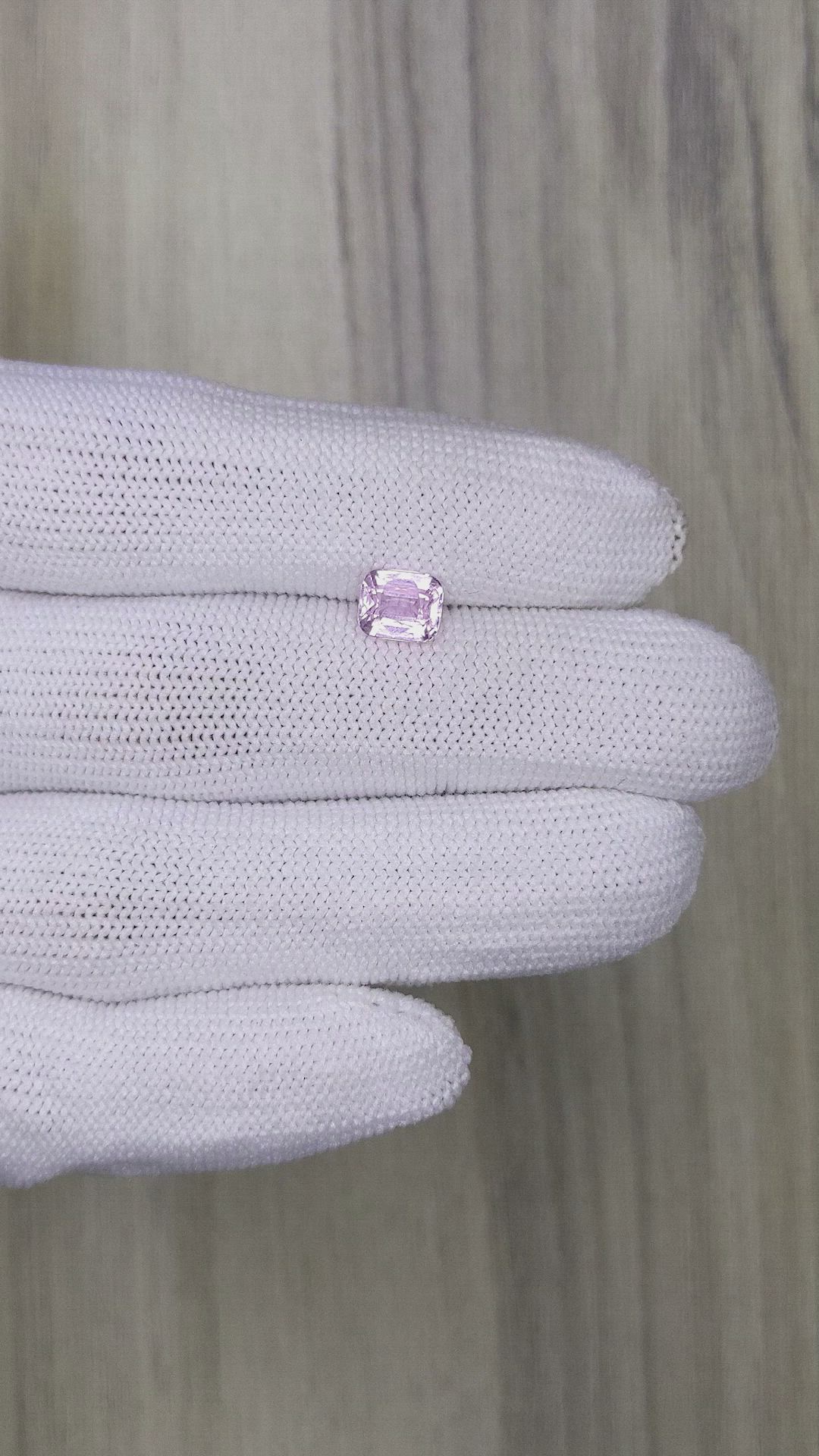 1.62 Ct. Pink Sapphire from Ceylon (Sri Lanka) Size Video