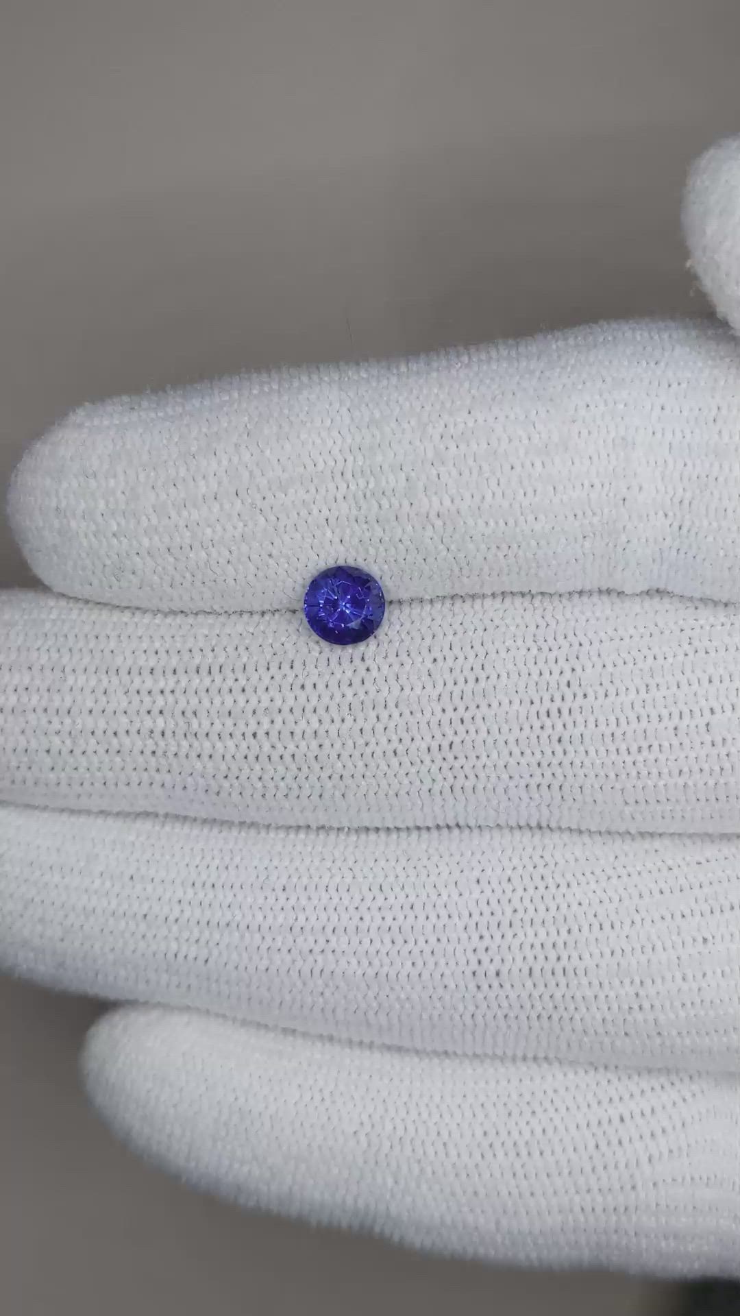 0.86 Ct. Blue Sapphire from Ceylon (Sri Lanka) Size Video
