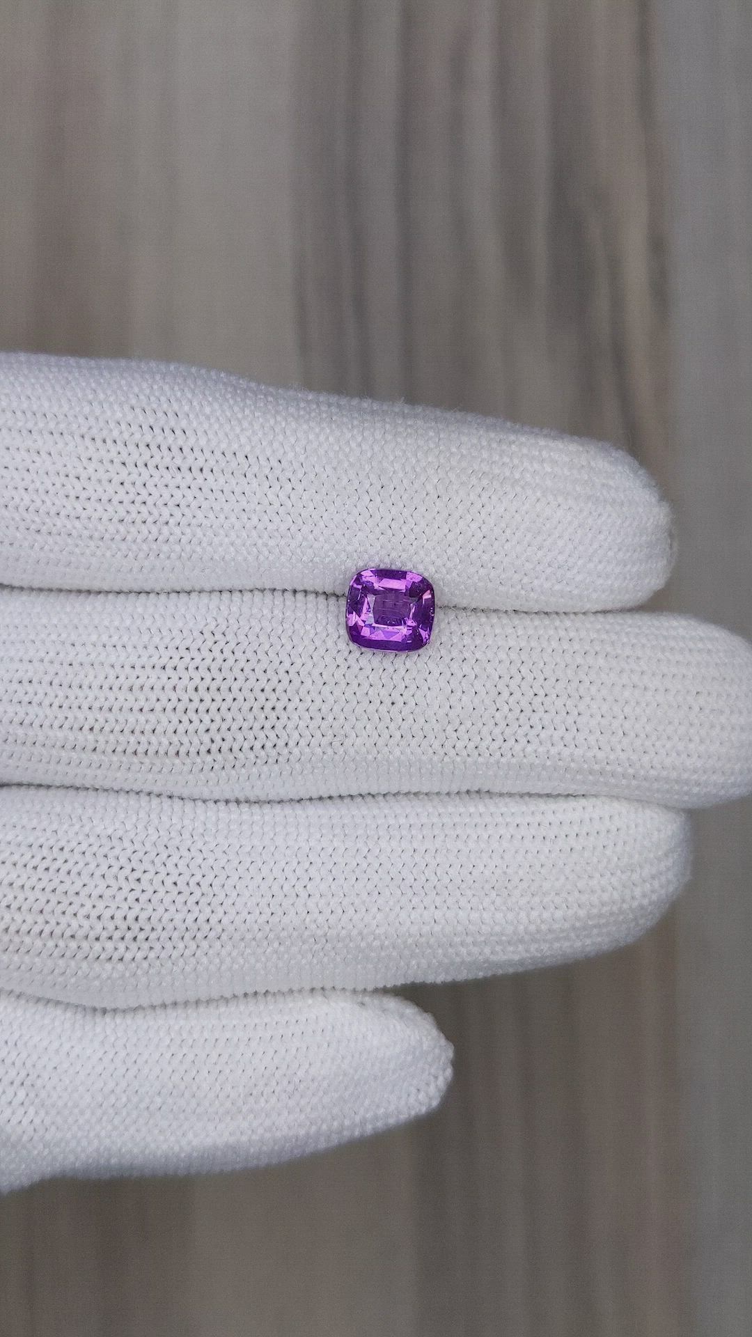 1.63 Ct. Purple Sapphire from Ceylon (Sri Lanka) Size Video