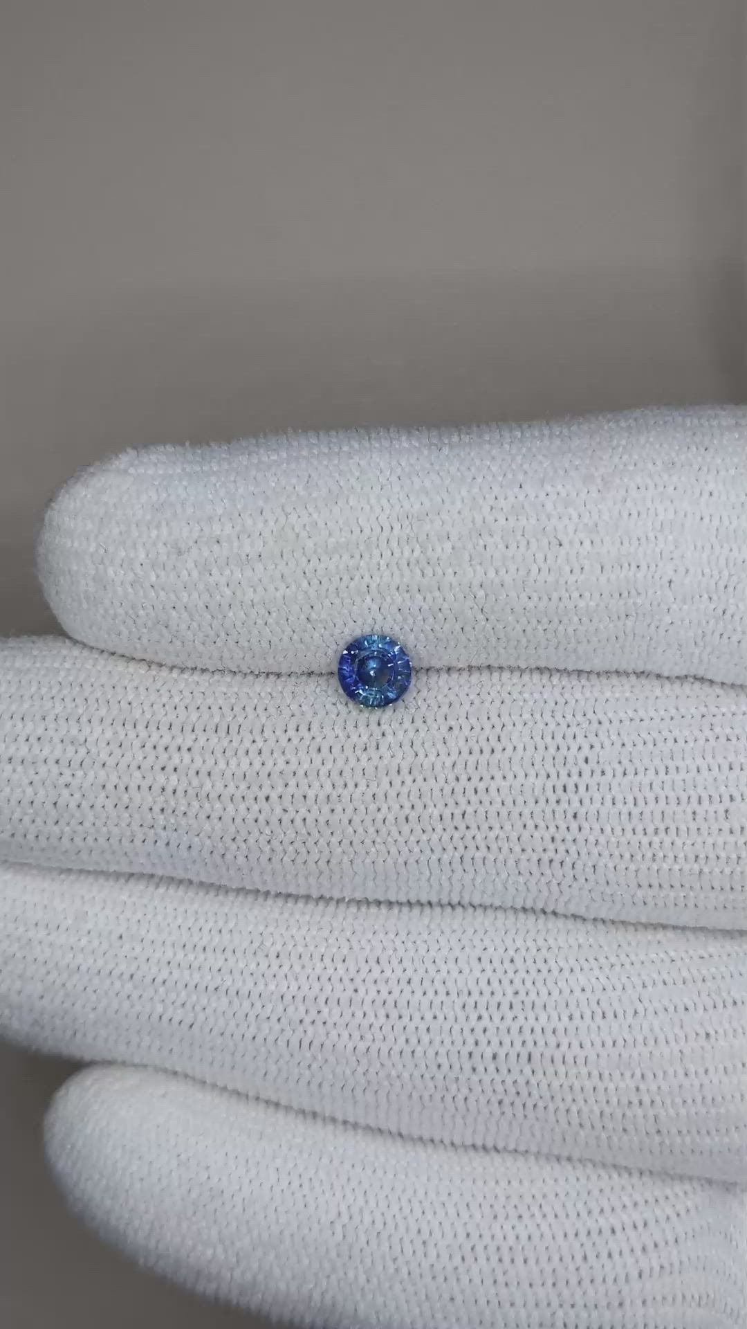 0.76 Ct. Bi Color Sapphire from Ceylon (Sri Lanka) Size Video