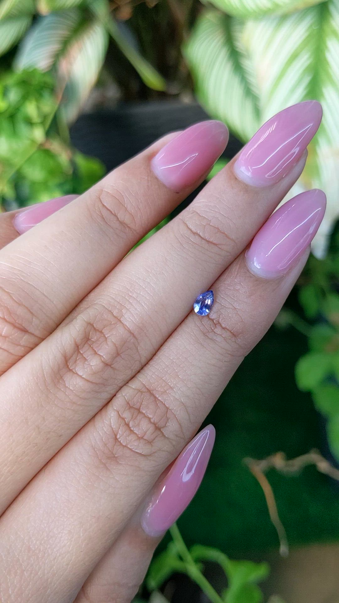 0.23 Ct. Blue Sapphire from Ceylon (Sri Lanka) Size Video