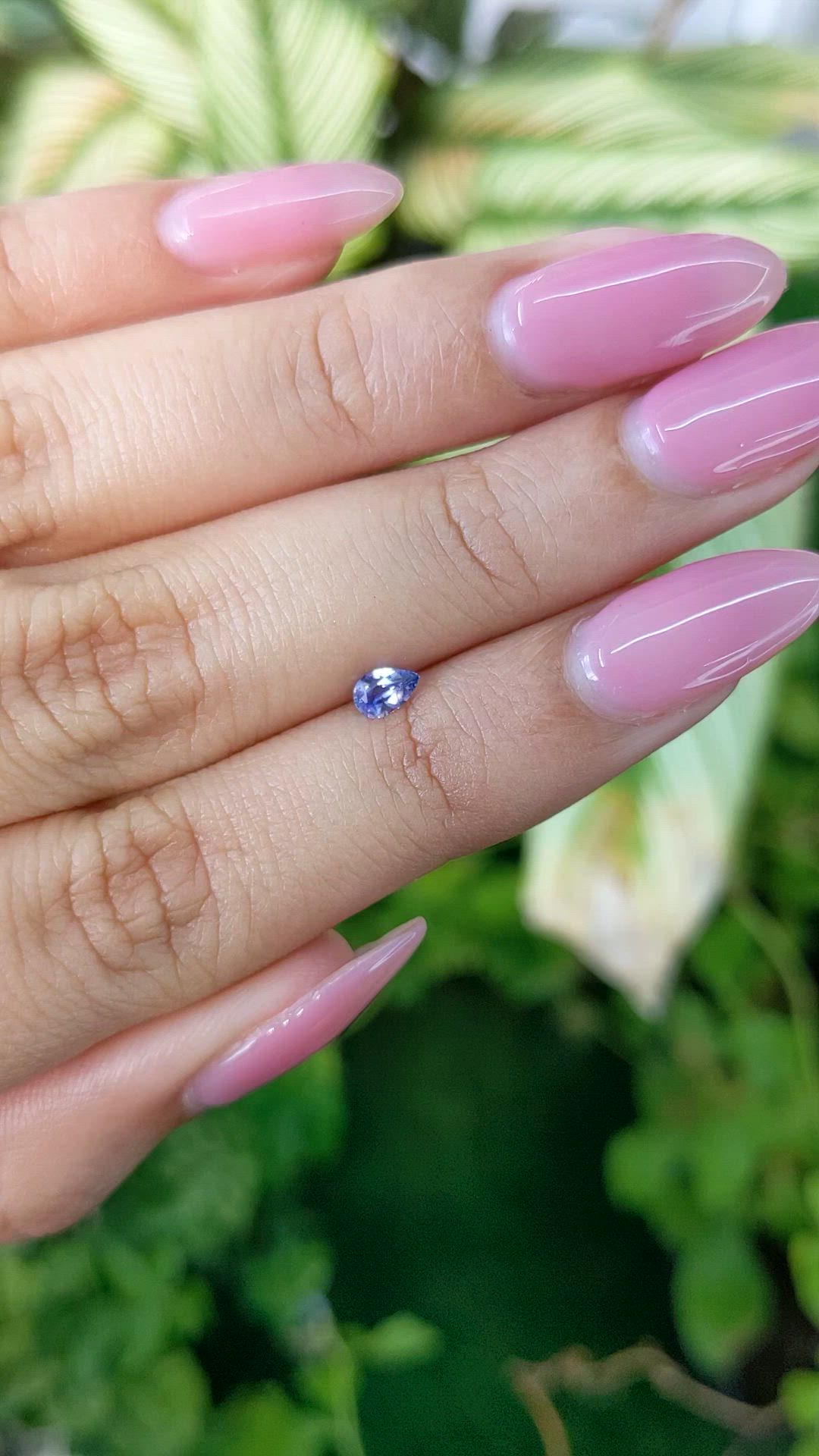 0.23 Ct. Blue Sapphire from Ceylon (Sri Lanka) Size Video