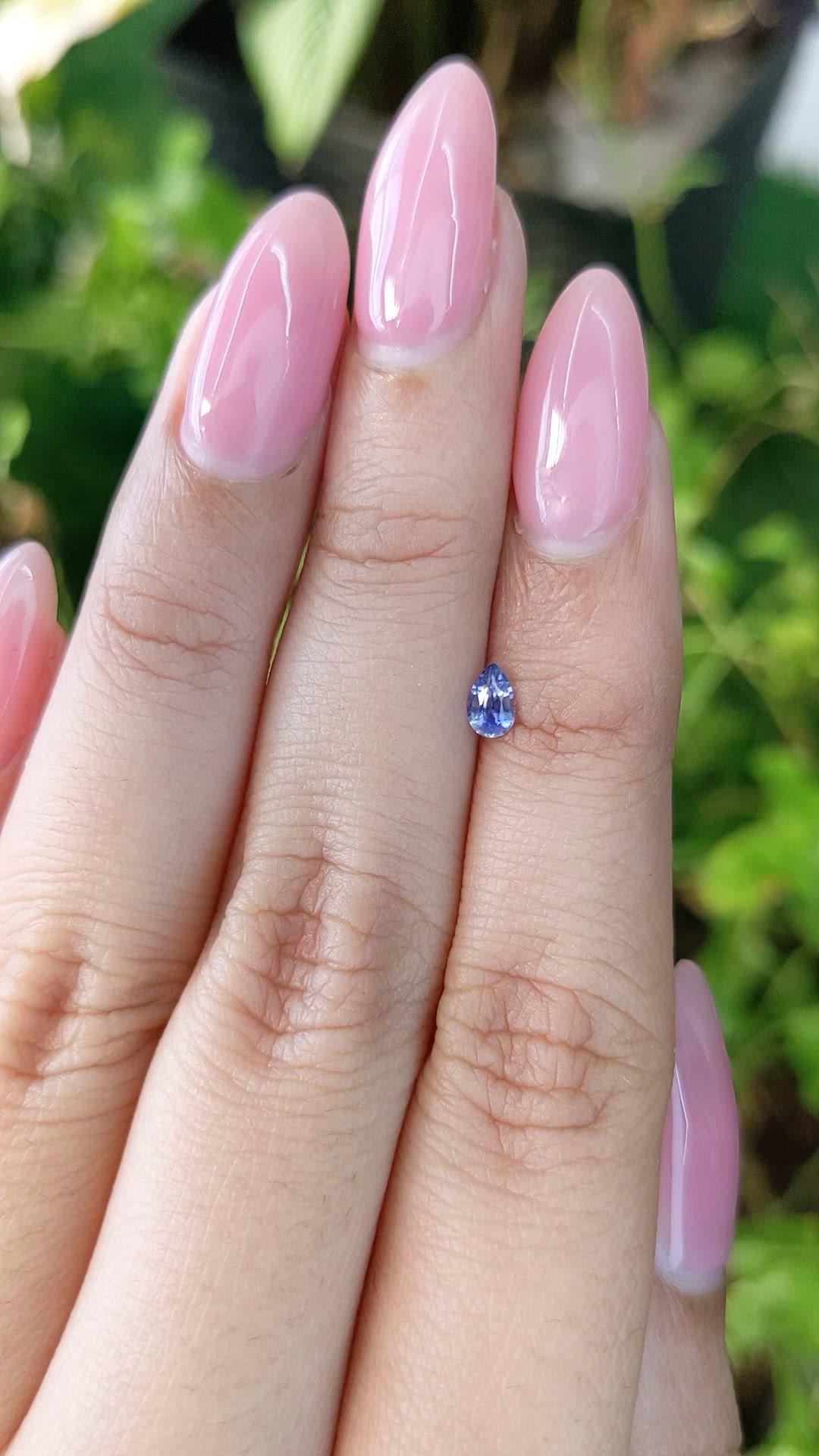 0.23 Ct. Blue Sapphire from Ceylon (Sri Lanka) Size Video
