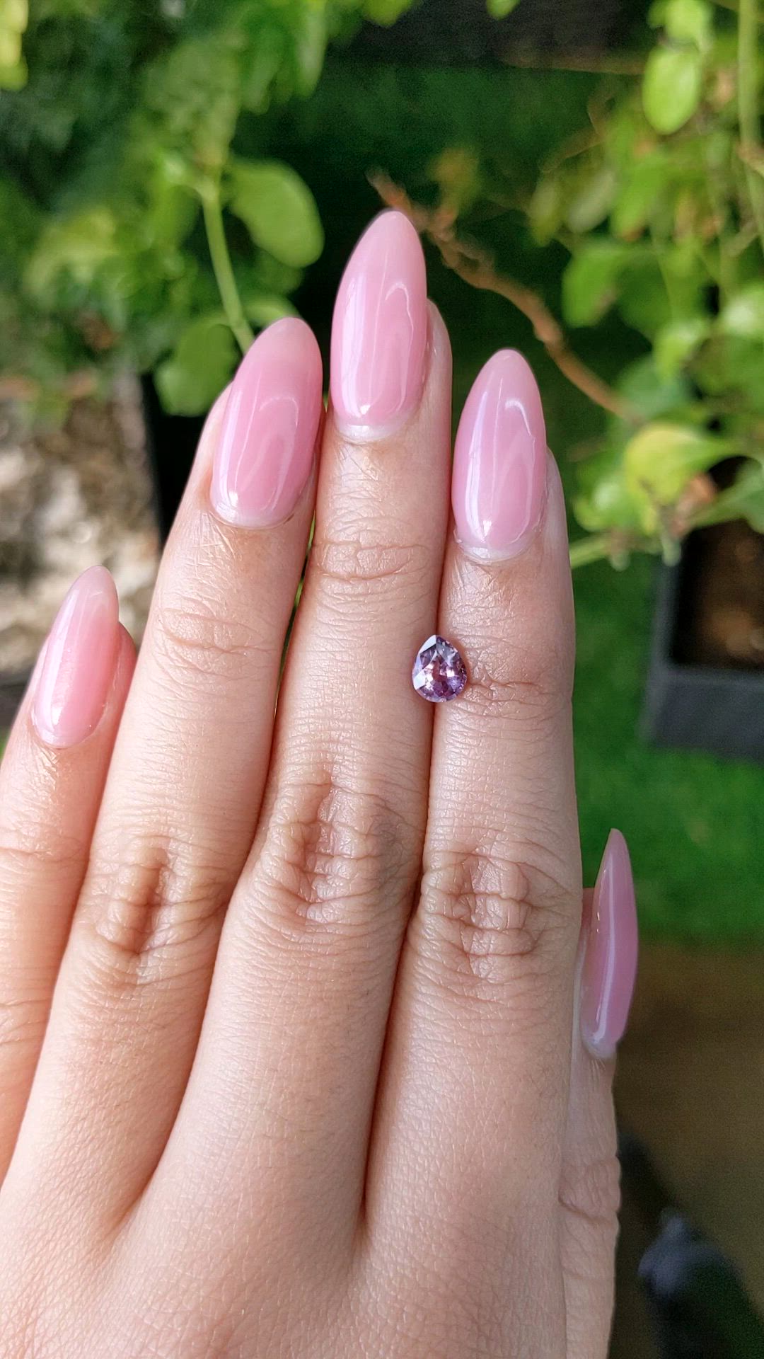 0.71 Ct. Pink Sapphire from Ceylon (Sri Lanka) Size Video