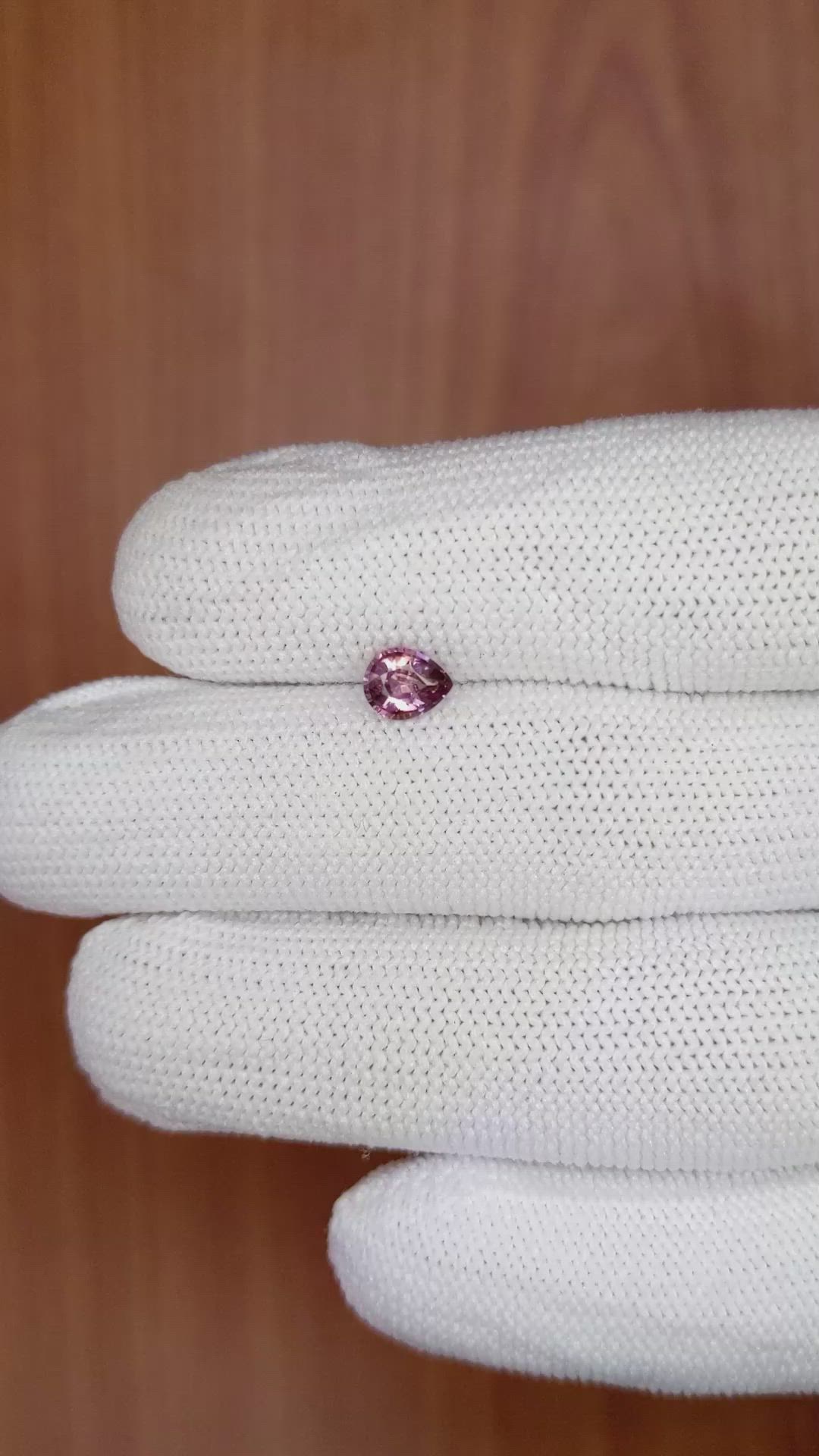 0.71 Ct. Pink Sapphire from Ceylon (Sri Lanka) Size Video