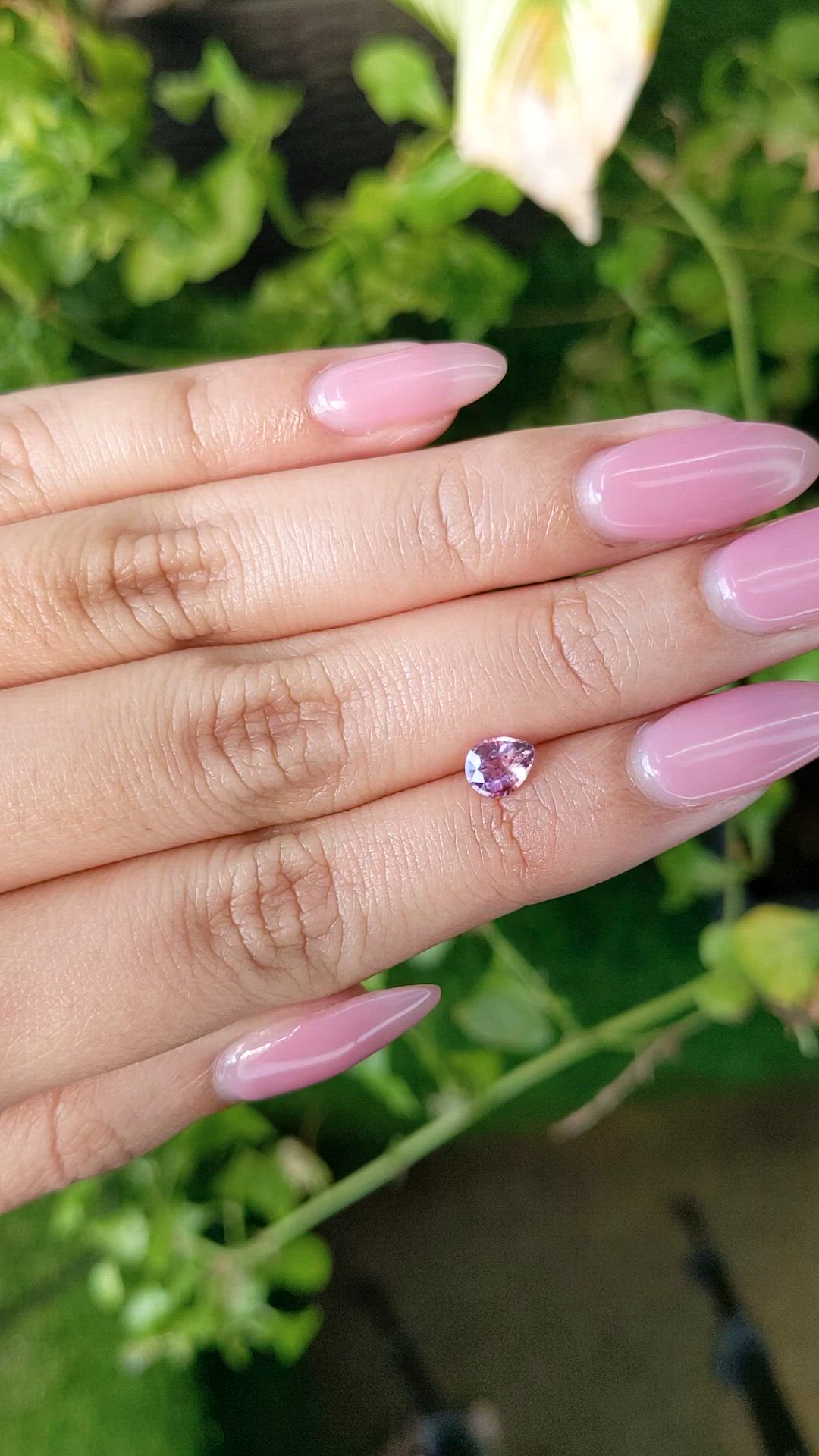 0.71 Ct. Pink Sapphire from Ceylon (Sri Lanka) Size Video