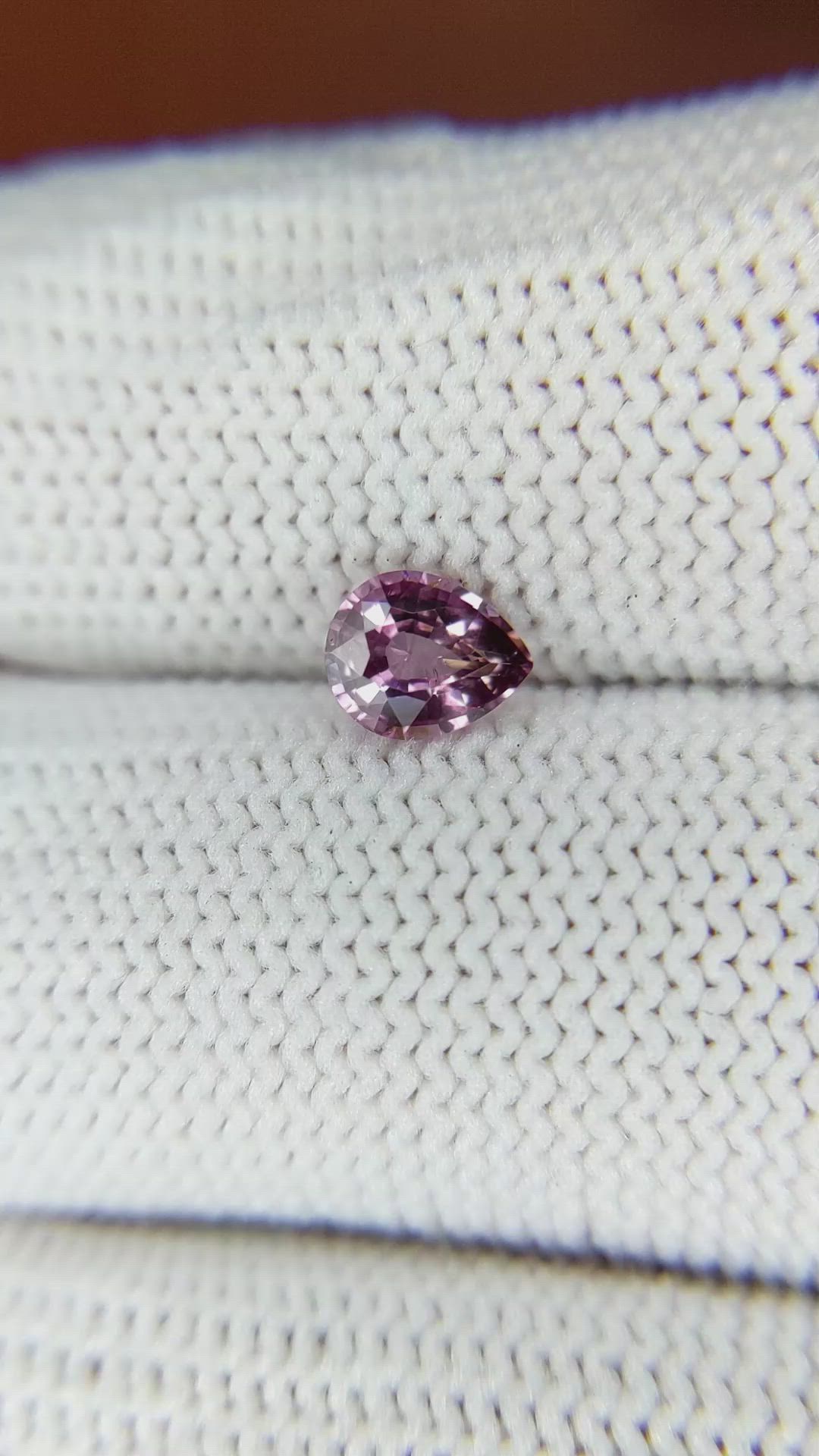 0.71 Ct. Pink Sapphire from Ceylon (Sri Lanka) Size Video