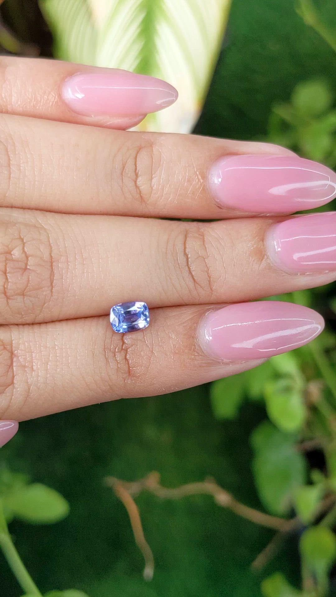 0.79 Ct. Blue Sapphire from Ceylon (Sri Lanka) Size Video