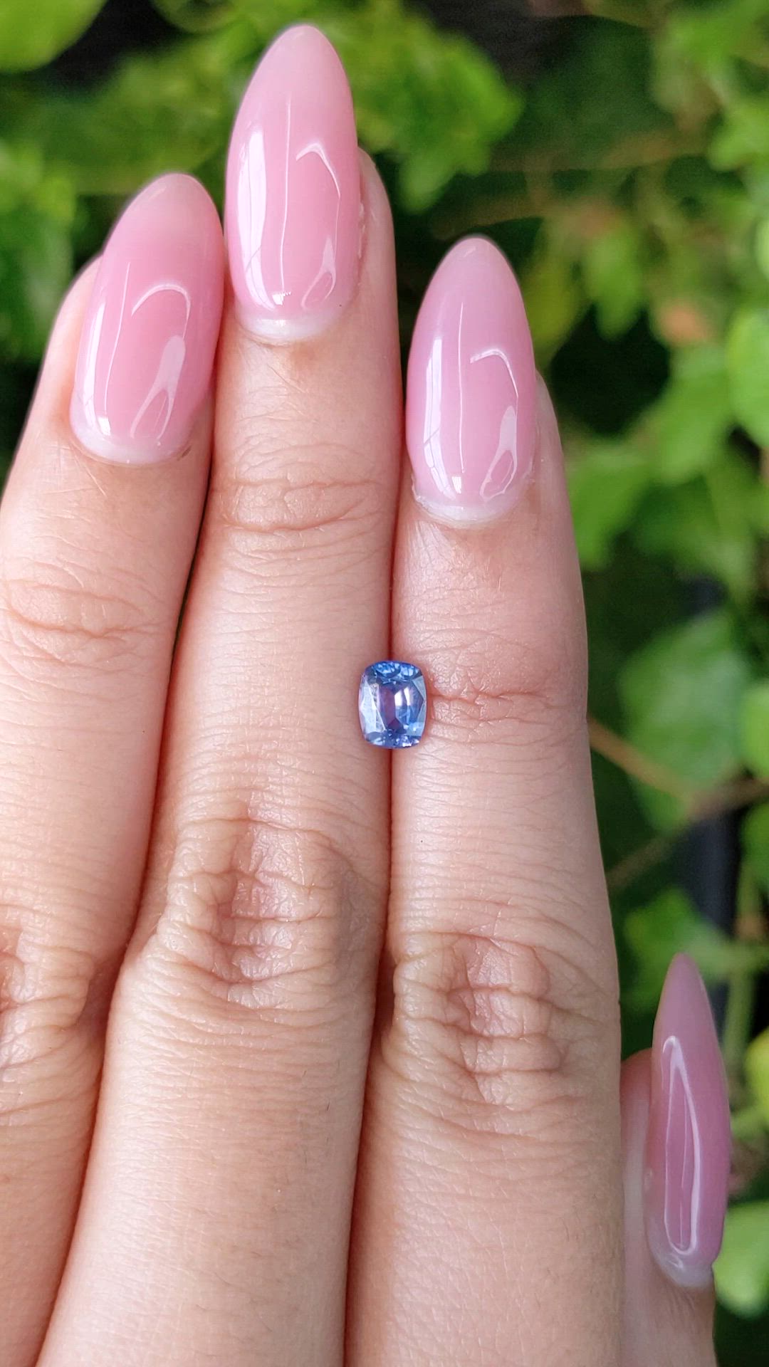0.79 Ct. Blue Sapphire from Ceylon (Sri Lanka) Size Video