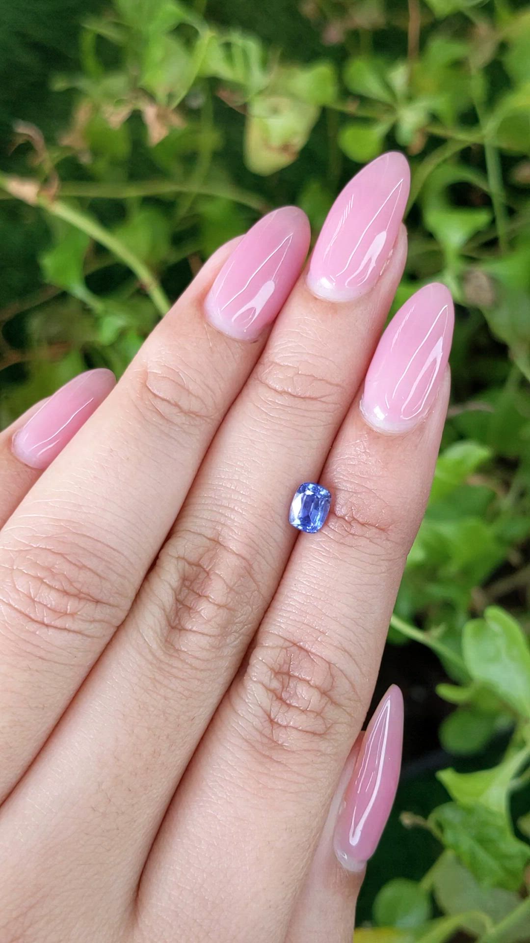 0.79 Ct. Blue Sapphire from Ceylon (Sri Lanka) Size Video