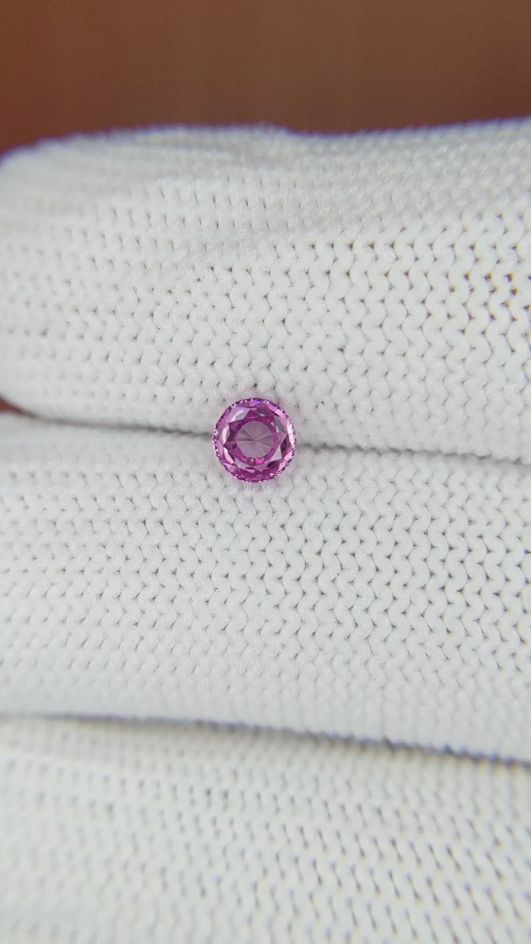 0.48 Ct. Pink Sapphire from Ceylon (Sri Lanka) Size Video