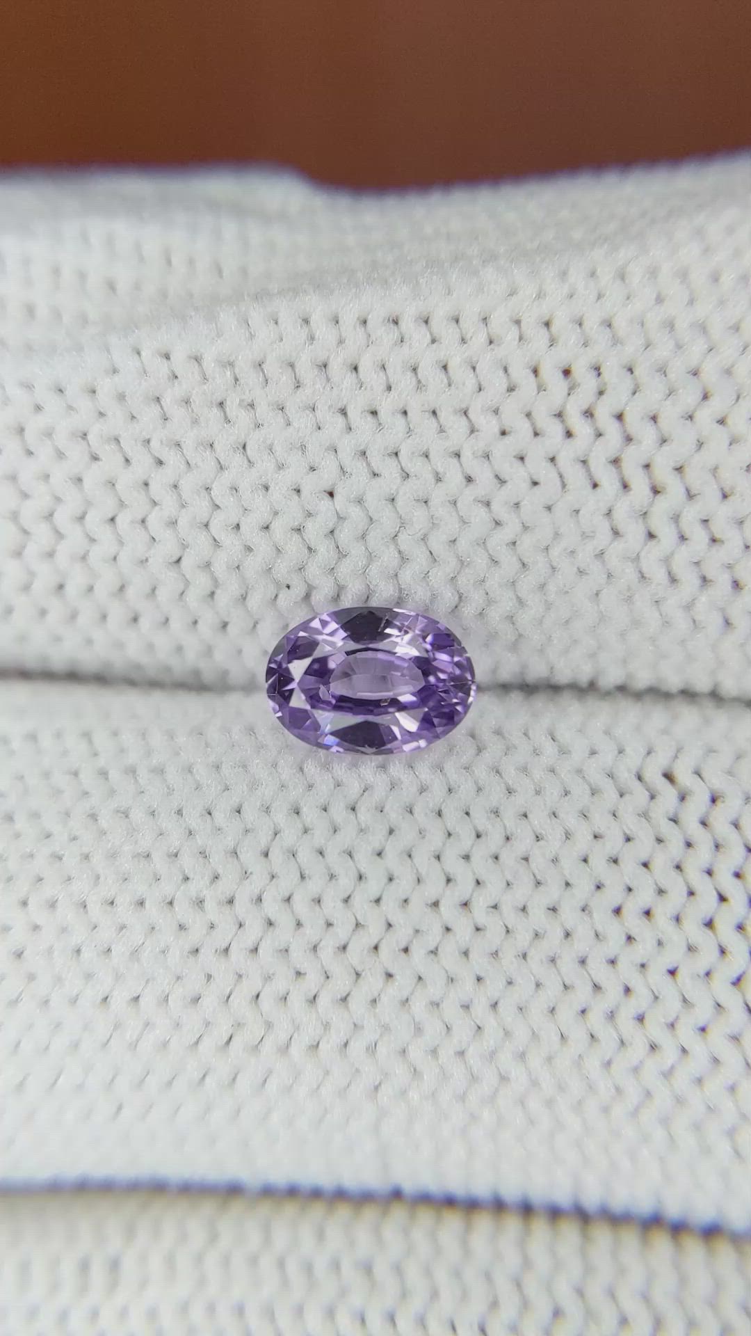 0.87 Ct. Purple Sapphire from Ceylon (Sri Lanka) Size Video