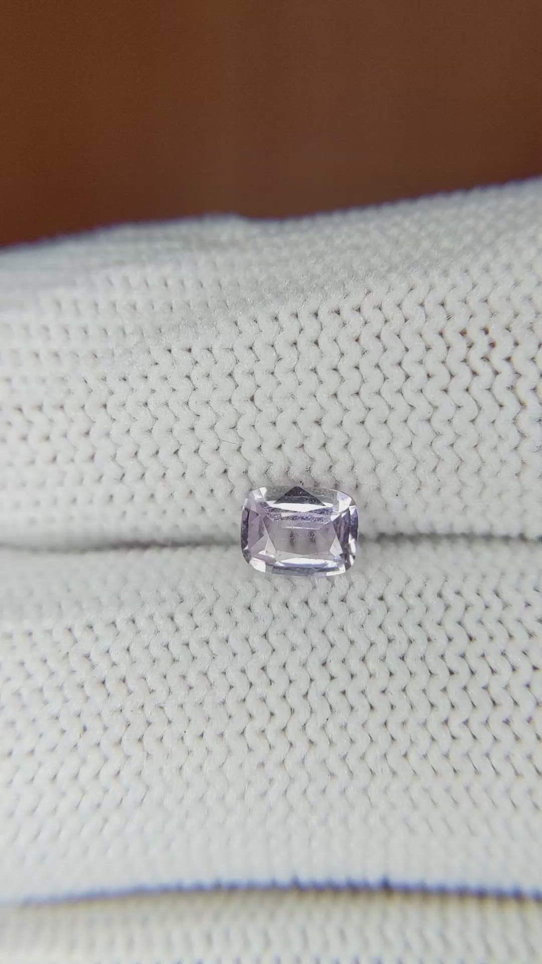 0.63 Ct. Pink Sapphire from Ceylon (Sri Lanka) Size Video