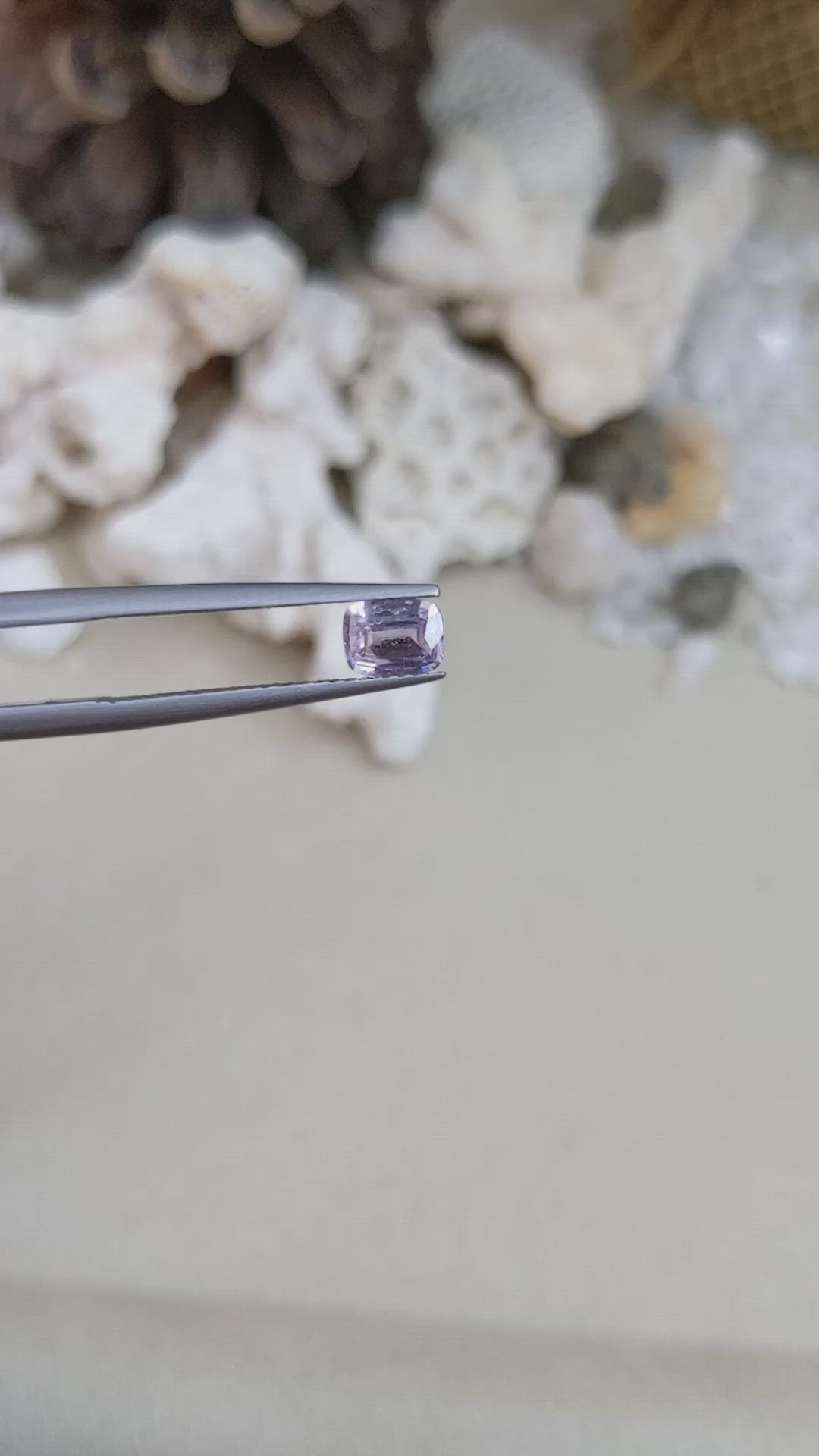 0.63 Ct. Pink Sapphire from Ceylon (Sri Lanka) Size Video