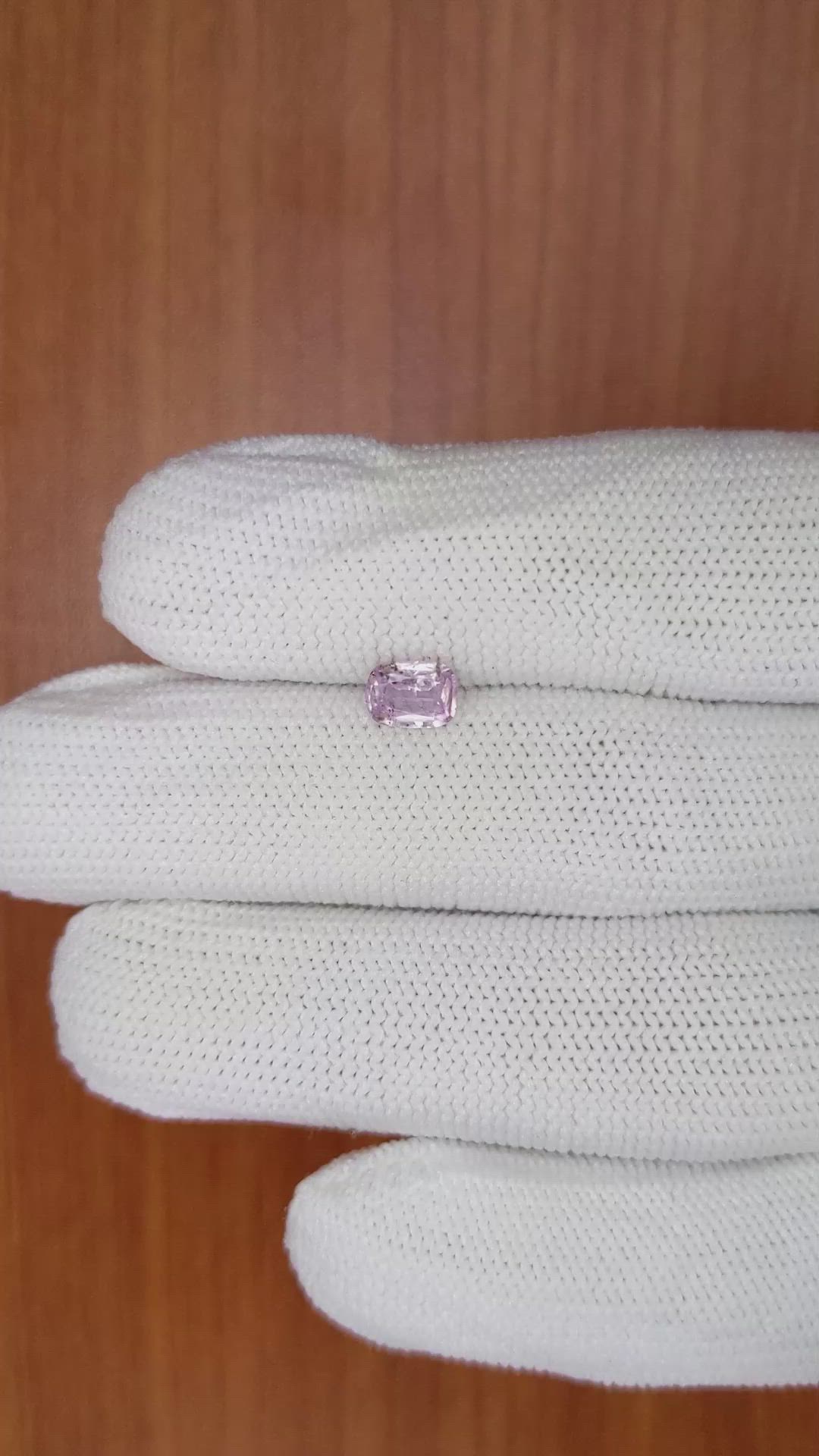 0.77 Ct. Pink Sapphire from Ceylon (Sri Lanka) Size Video