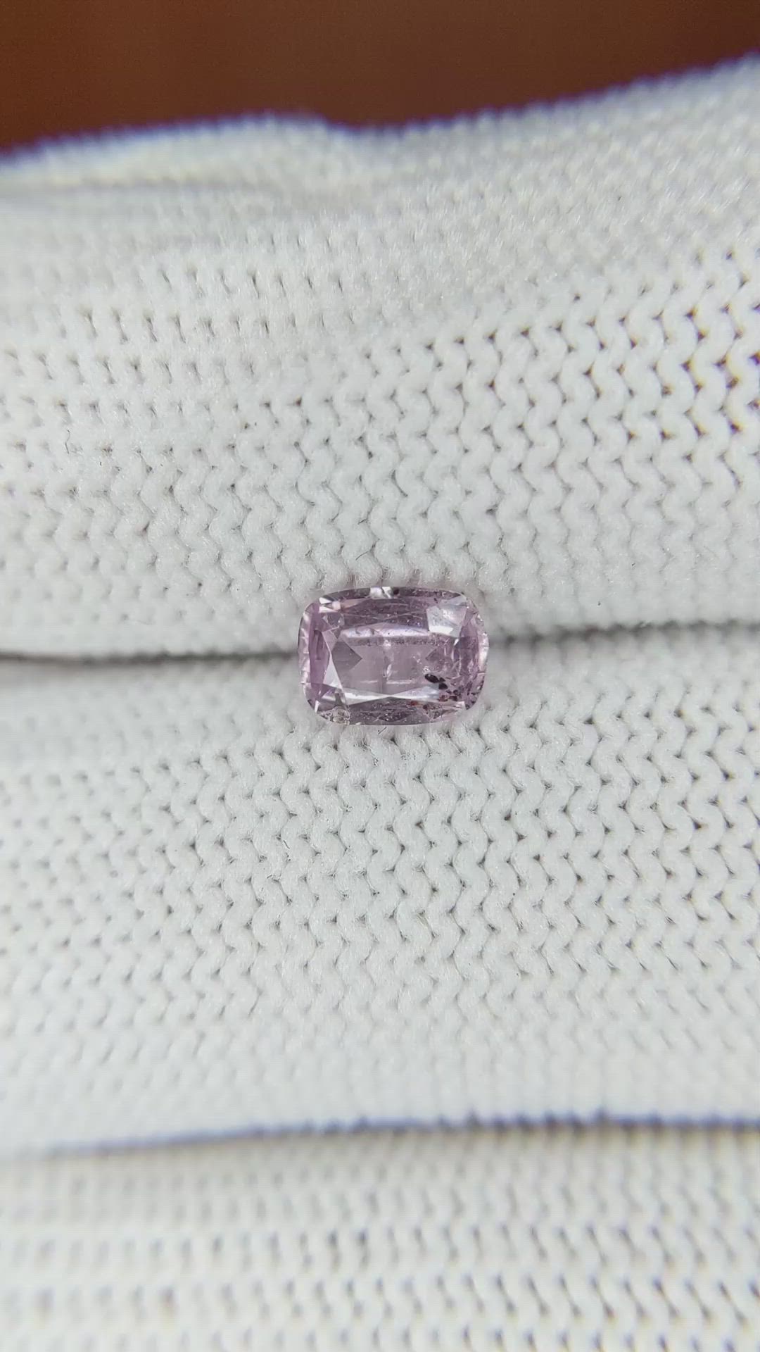 0.77 Ct. Pink Sapphire from Ceylon (Sri Lanka) Size Video