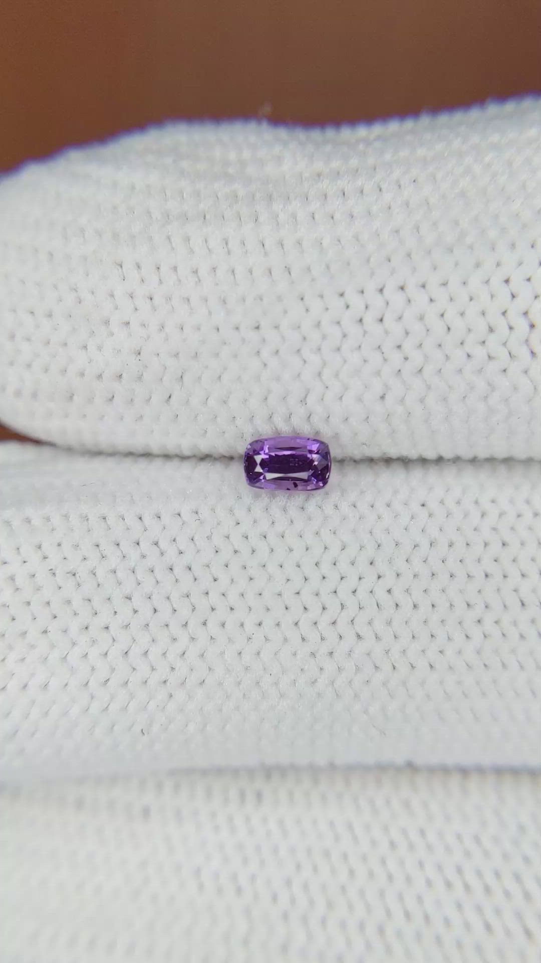 0.29 Ct. Purple Sapphire from Ceylon (Sri Lanka) Size Video