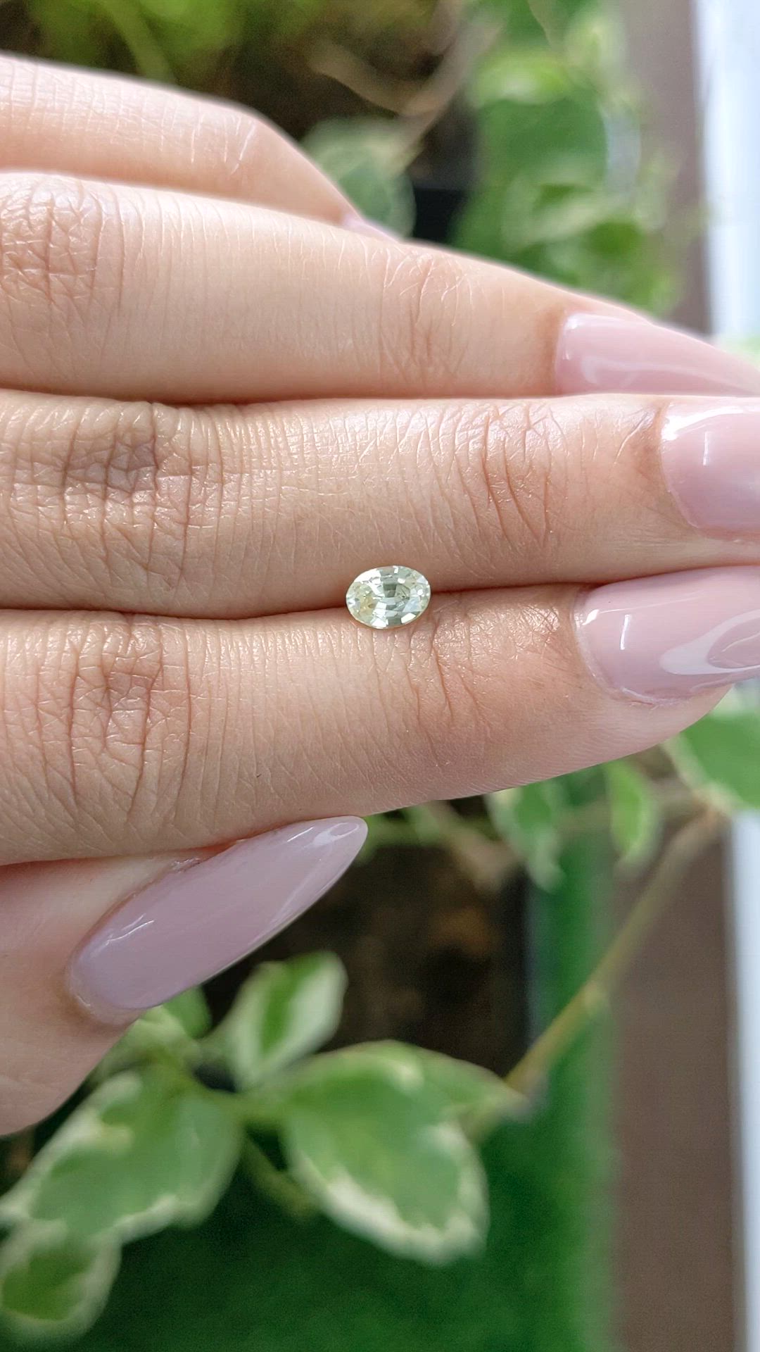 0.57 Ct. Yellow Sapphire from Ceylon (Sri Lanka) Size Video