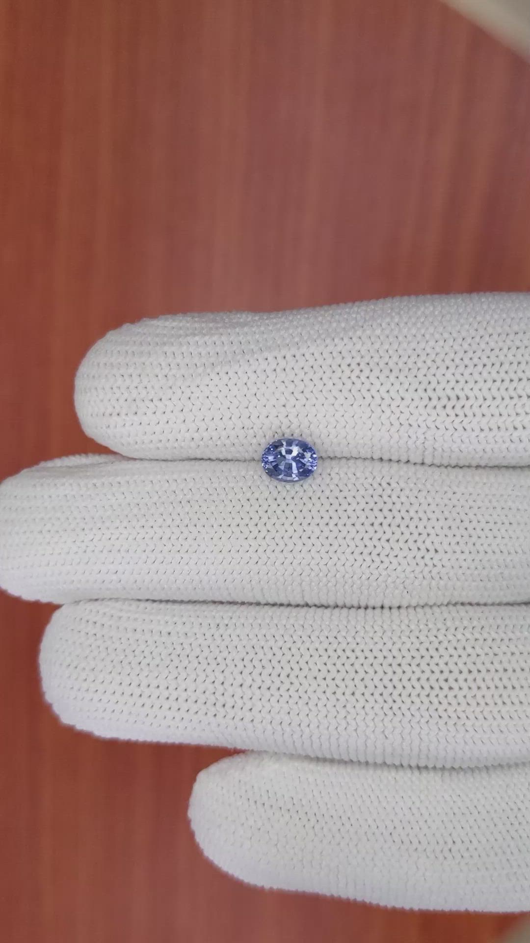 0.83 Ct. Blue Sapphire from Ceylon (Sri Lanka) Size Video