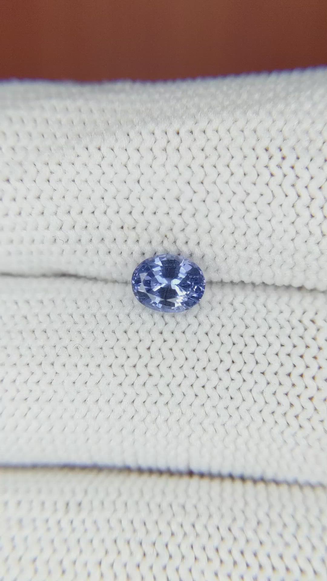 0.83 Ct. Blue Sapphire from Ceylon (Sri Lanka) Size Video