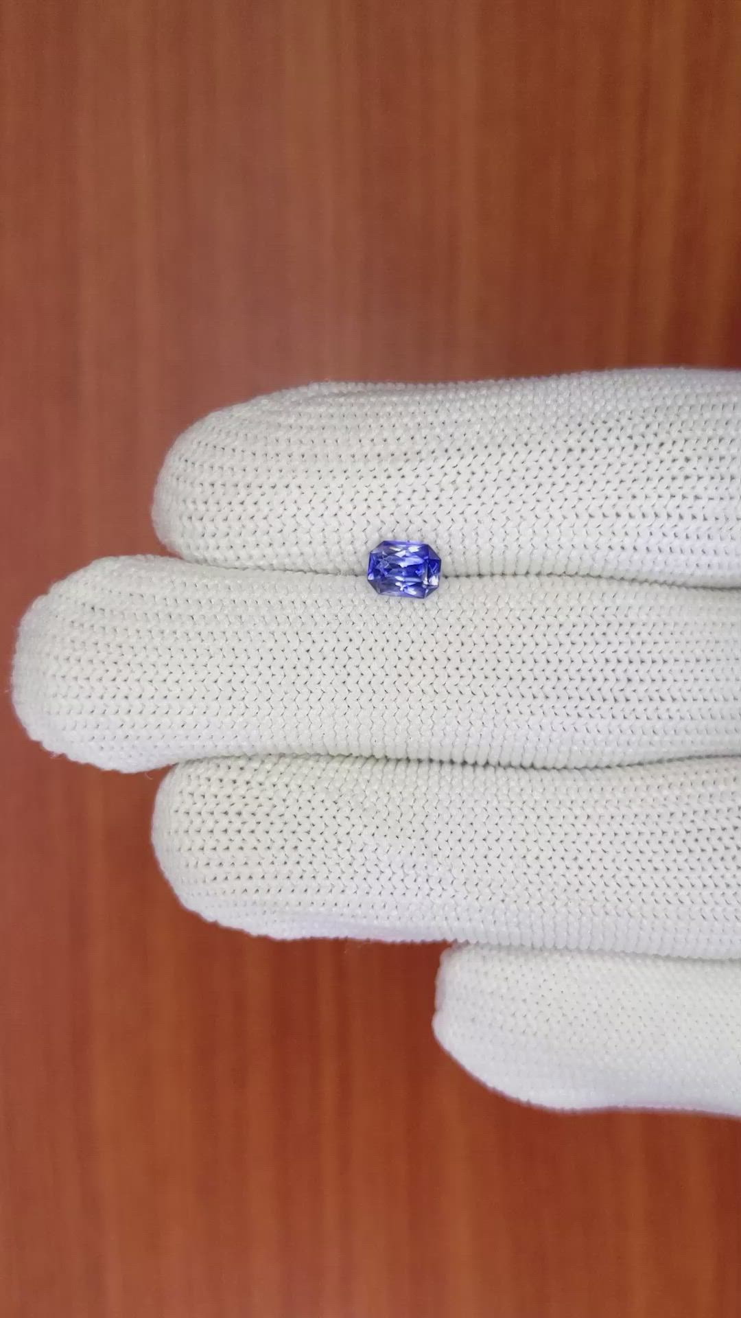 0.68 Ct. Blue Sapphire from Ceylon (Sri Lanka) Size Video
