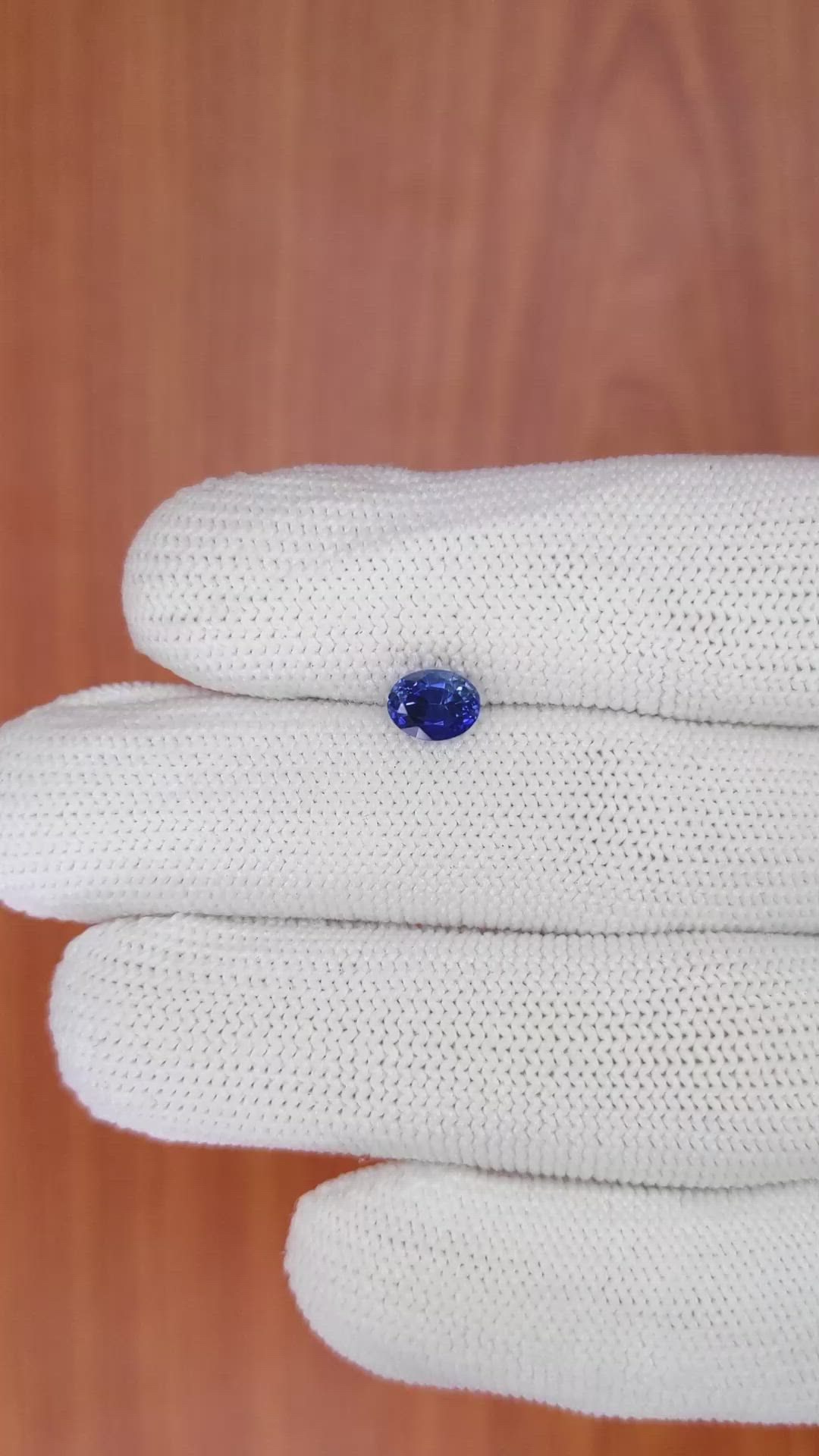 1.16 Ct. Blue Sapphire from Ceylon (Sri Lanka) Size Video