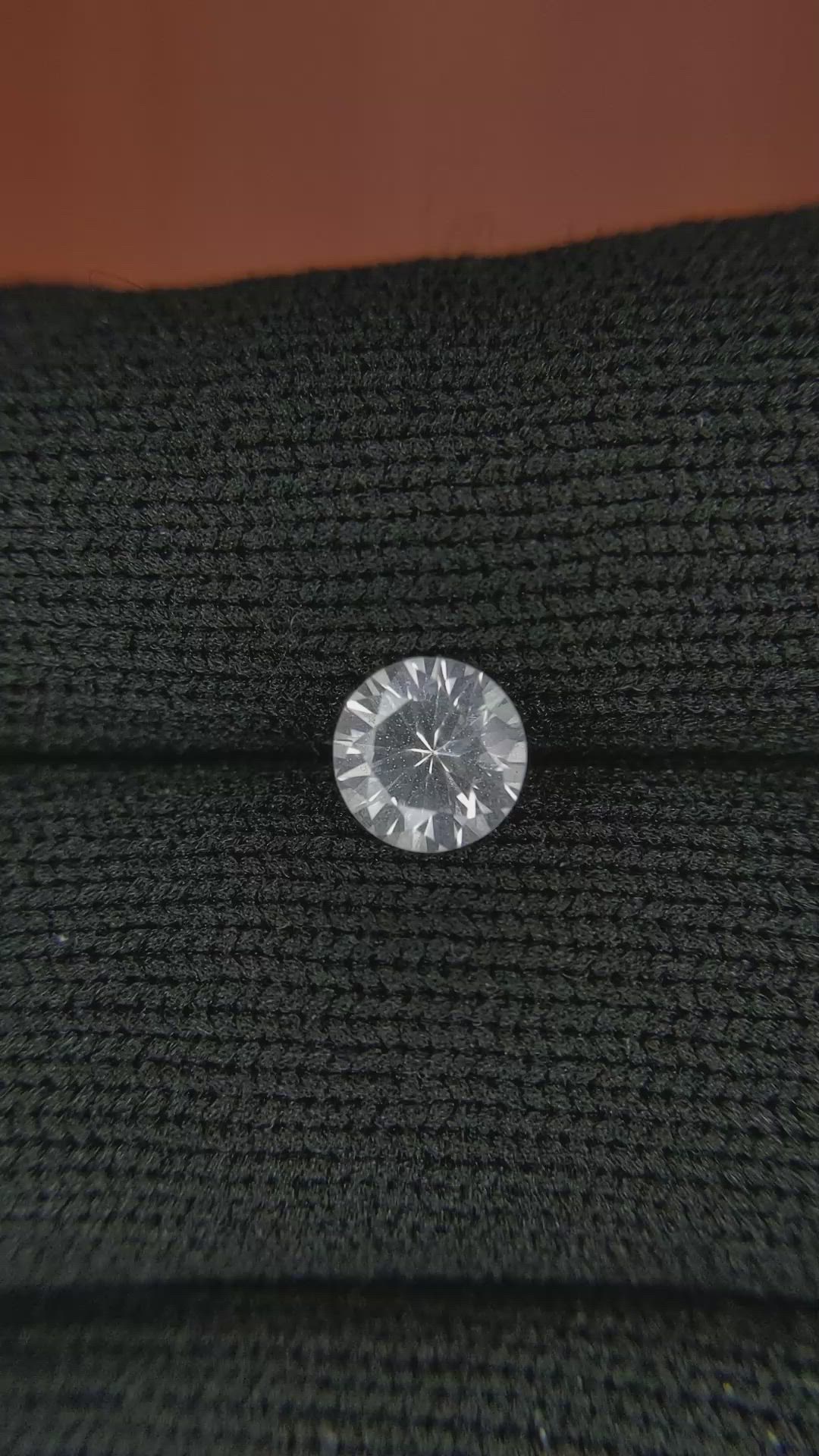 1.03 Ct. White Sapphire from Ceylon (Sri Lanka) Size Video