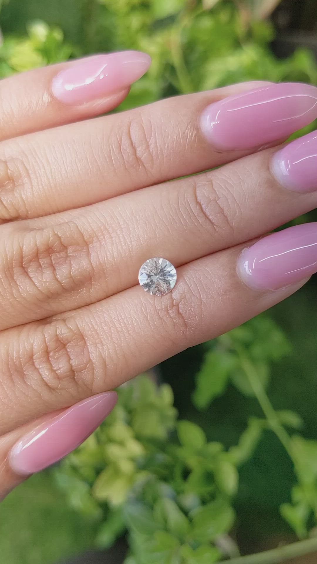 0.96 Ct. White Sapphire from Ceylon (Sri Lanka) Size Video