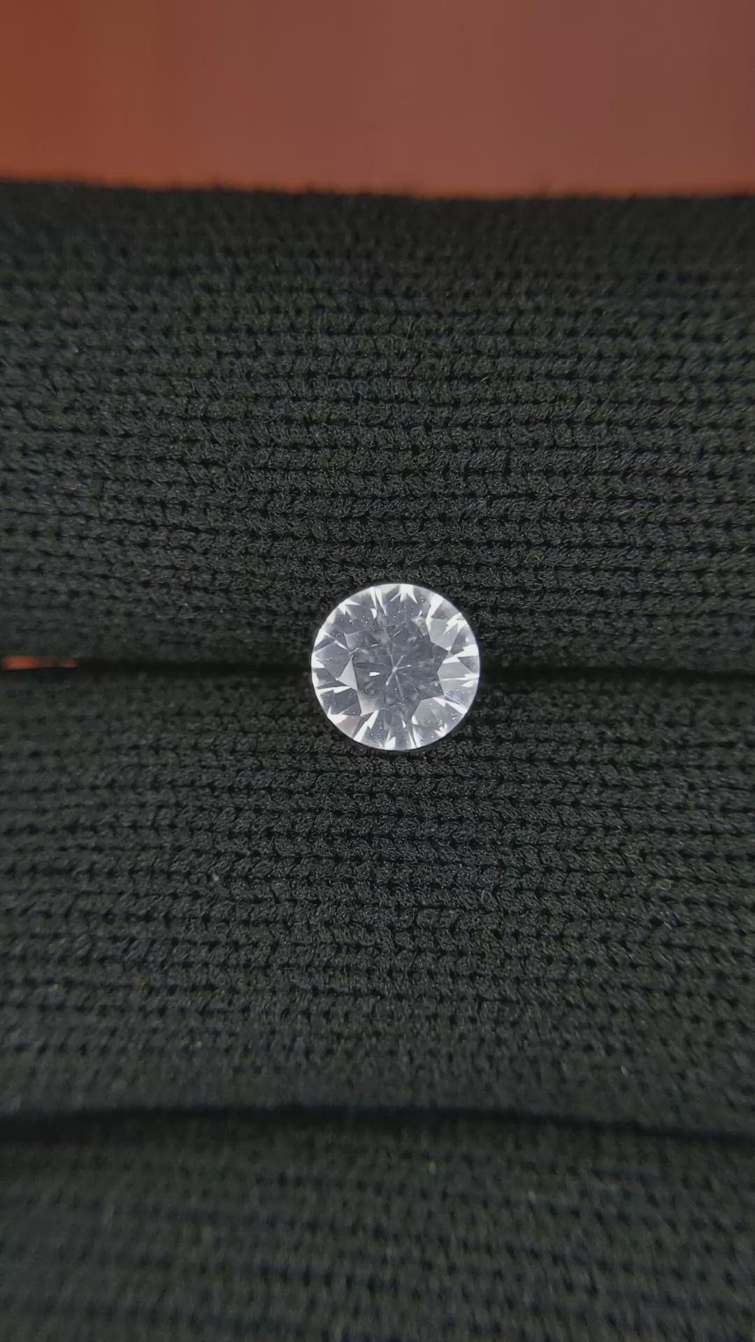 0.96 Ct. White Sapphire from Ceylon (Sri Lanka) Size Video