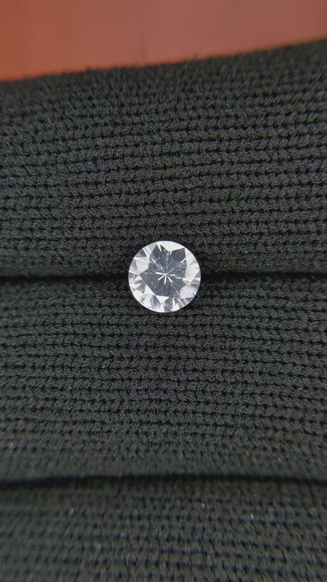 0.75 Ct. White Sapphire from Ceylon (Sri Lanka) Size Video
