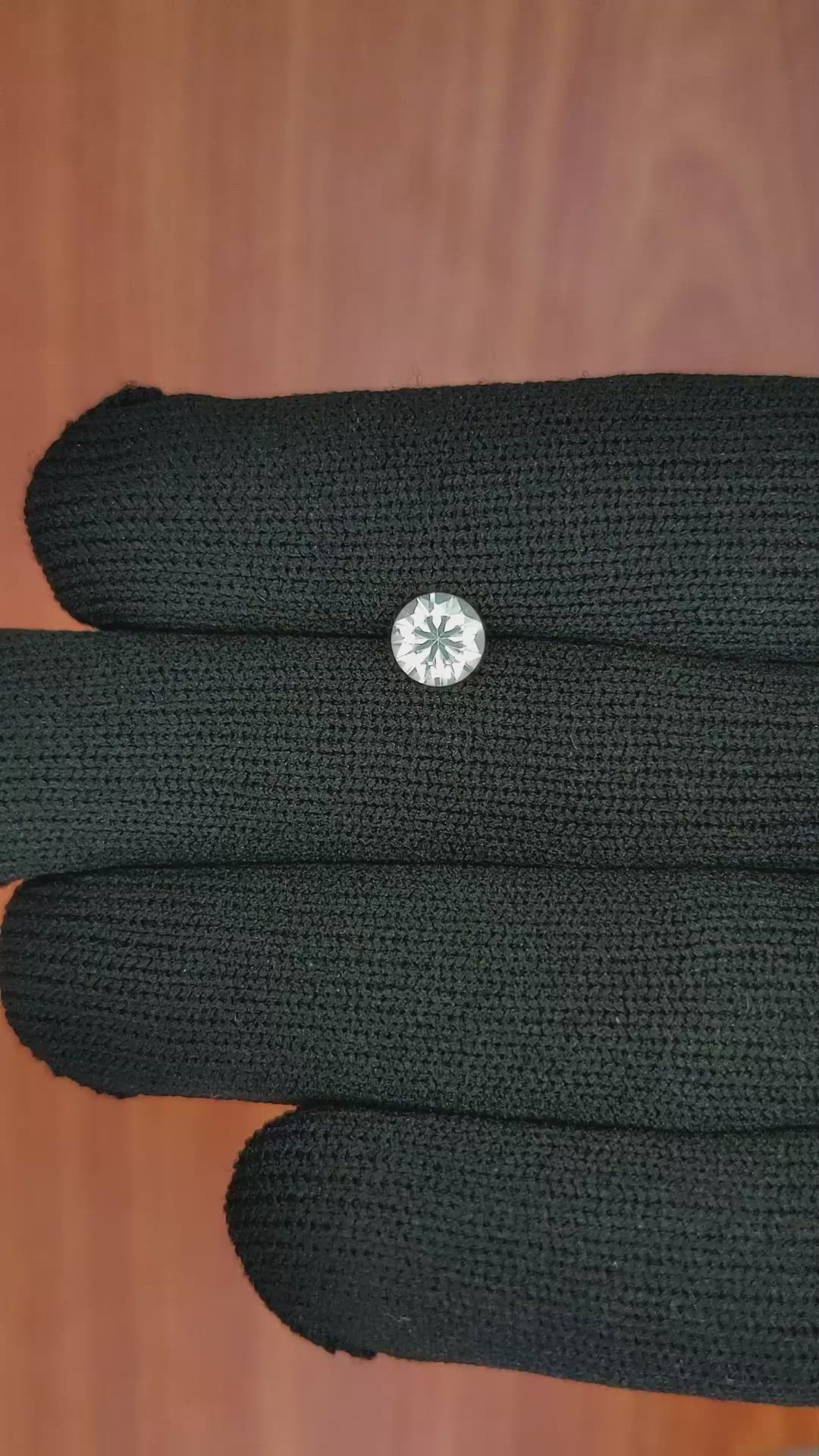 0.96 Ct. White Sapphire from Ceylon (Sri Lanka) Size Video