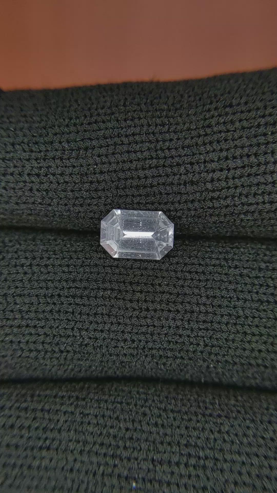 0.96 Ct. White Sapphire from Ceylon (Sri Lanka) Size Video