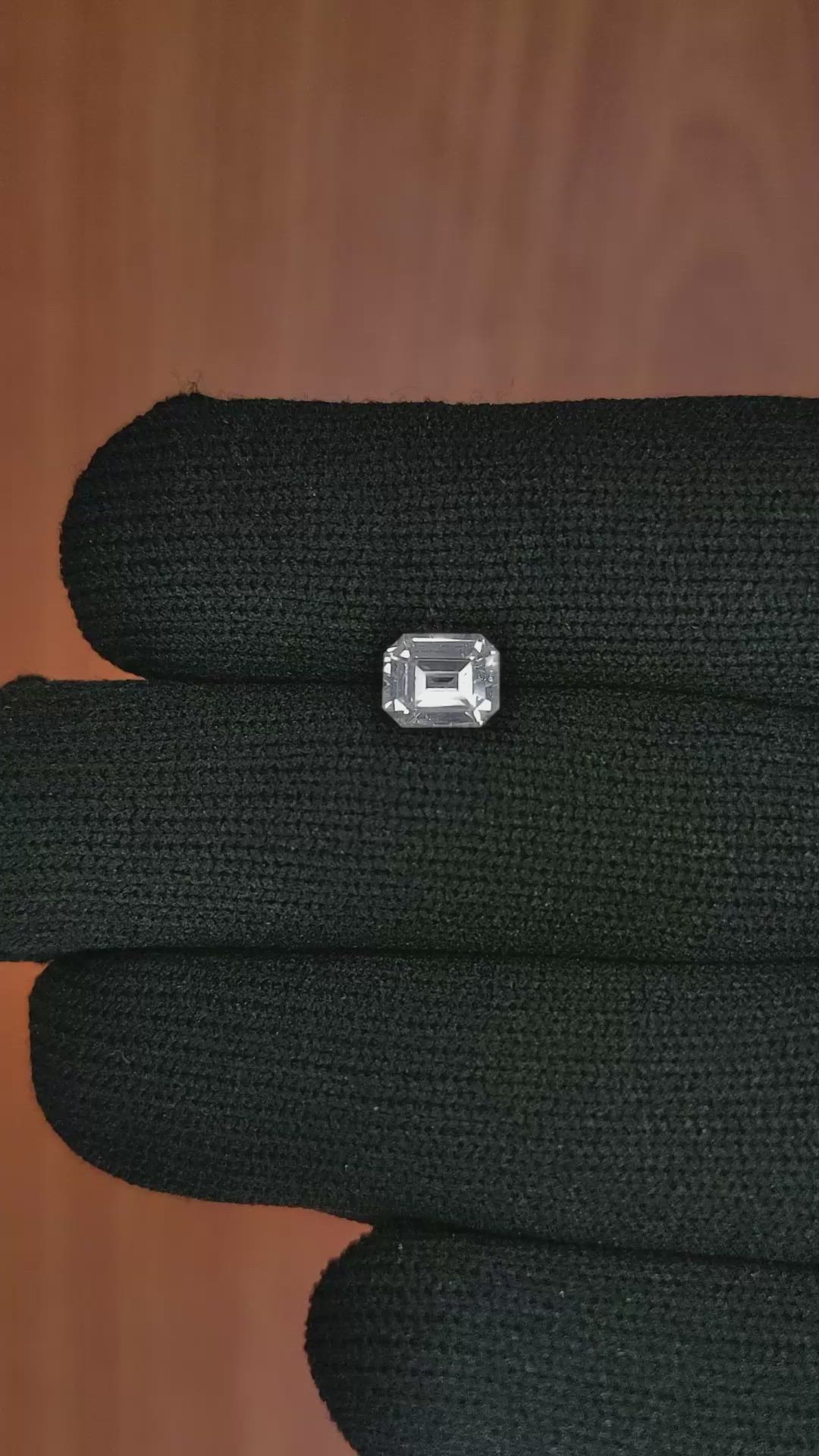 1.27 Ct. White Sapphire from Ceylon (Sri Lanka) Size Video