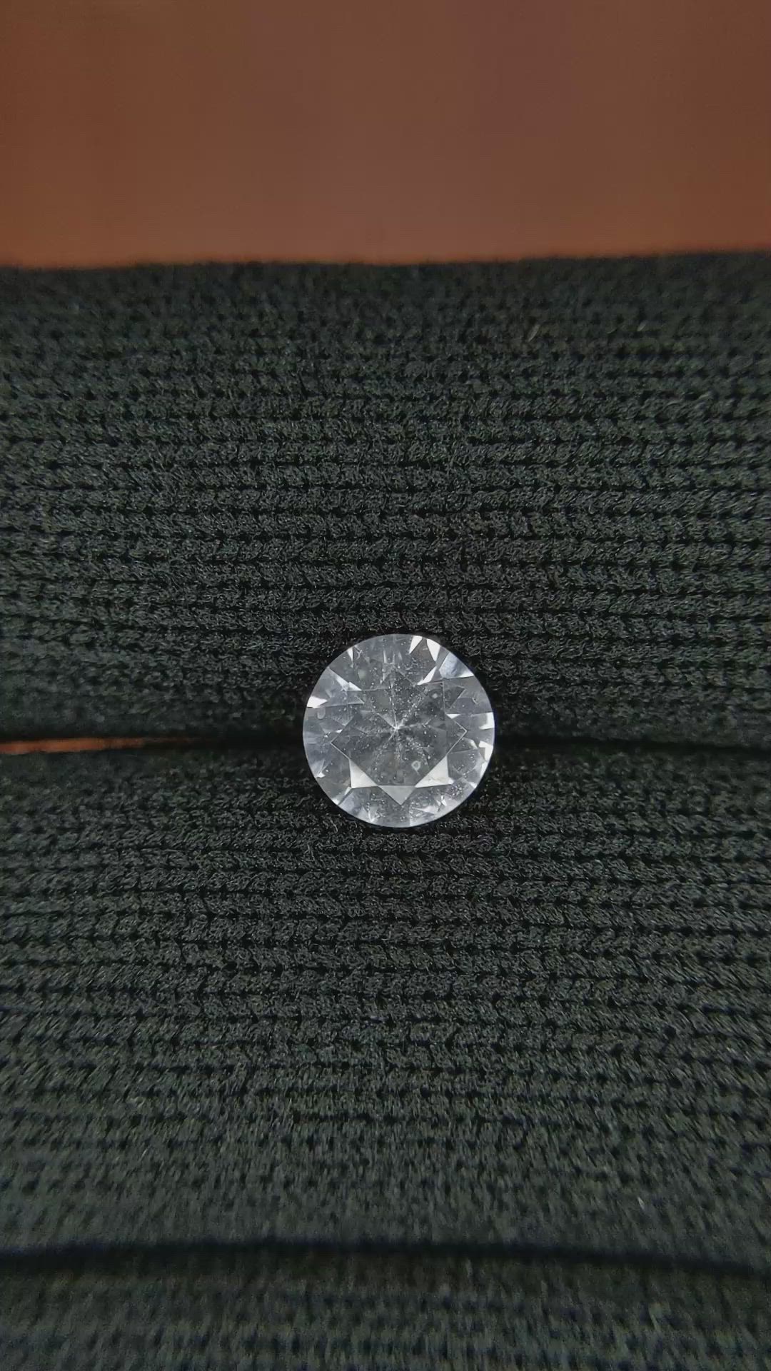 1.17 Ct. White Sapphire from Ceylon (Sri Lanka) Size Video