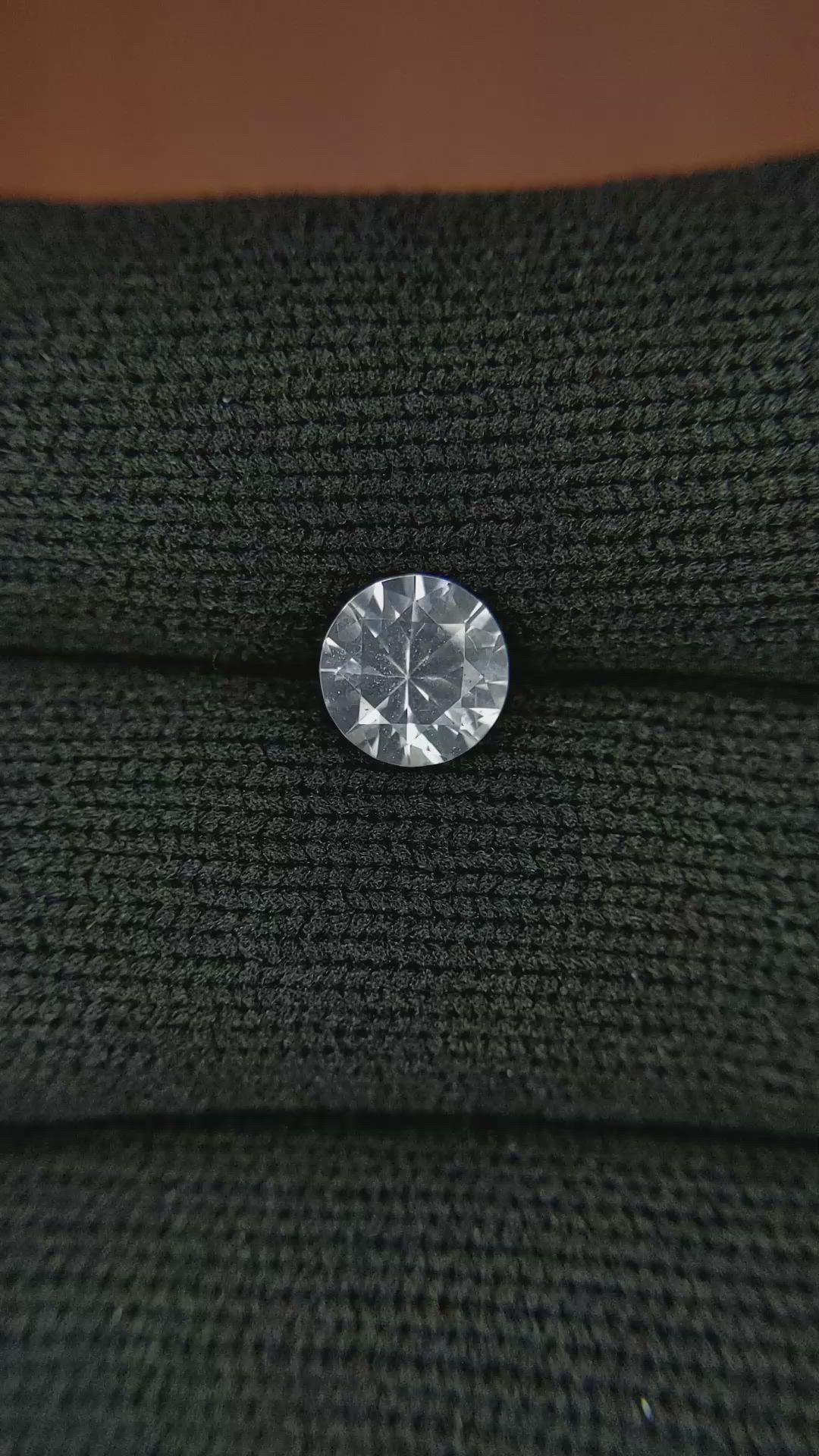 1.09 Ct. White Sapphire from Ceylon (Sri Lanka) Size Video