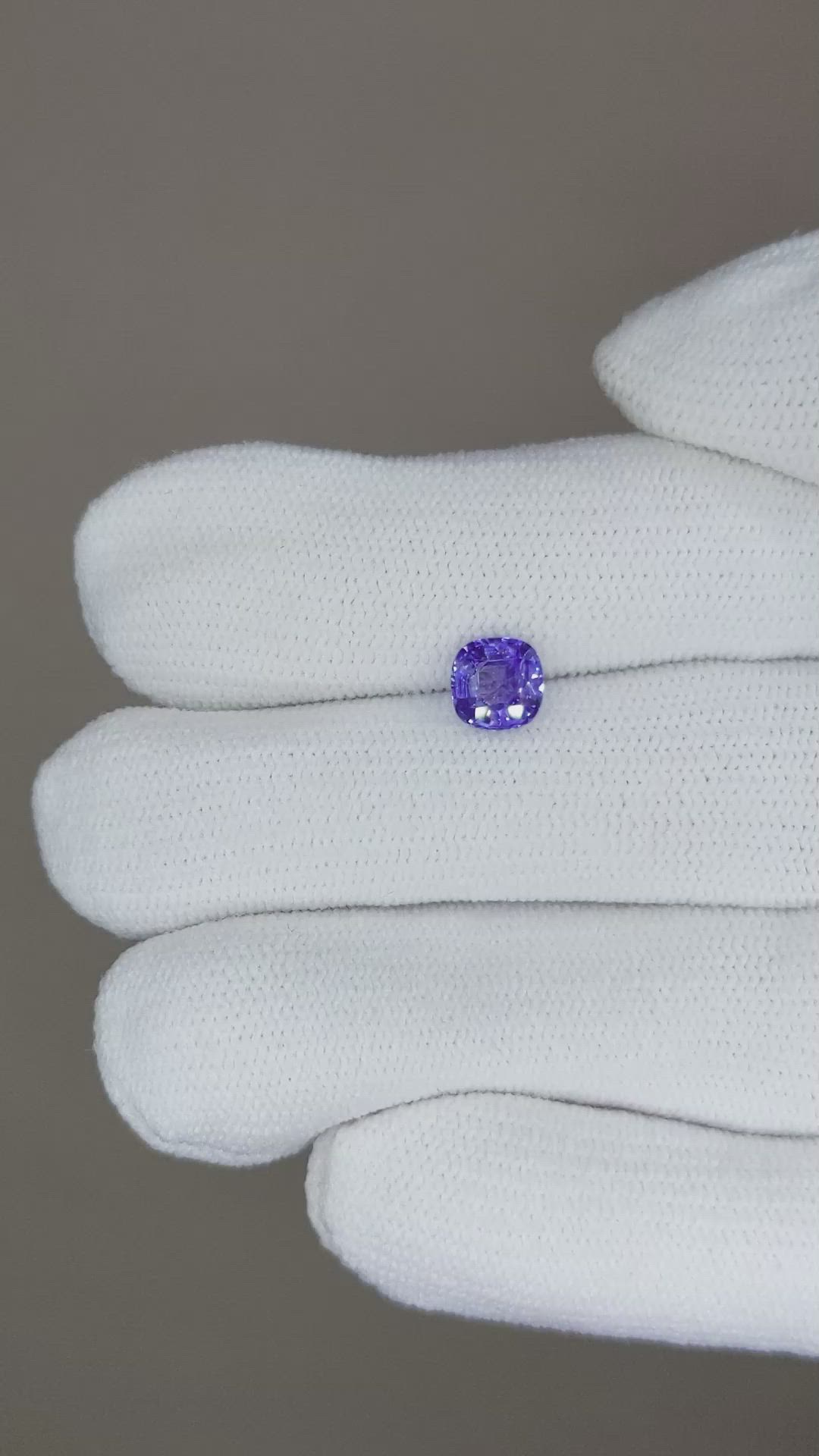 0.93 Ct. Blue Sapphire from Ceylon (Sri Lanka) Size Video