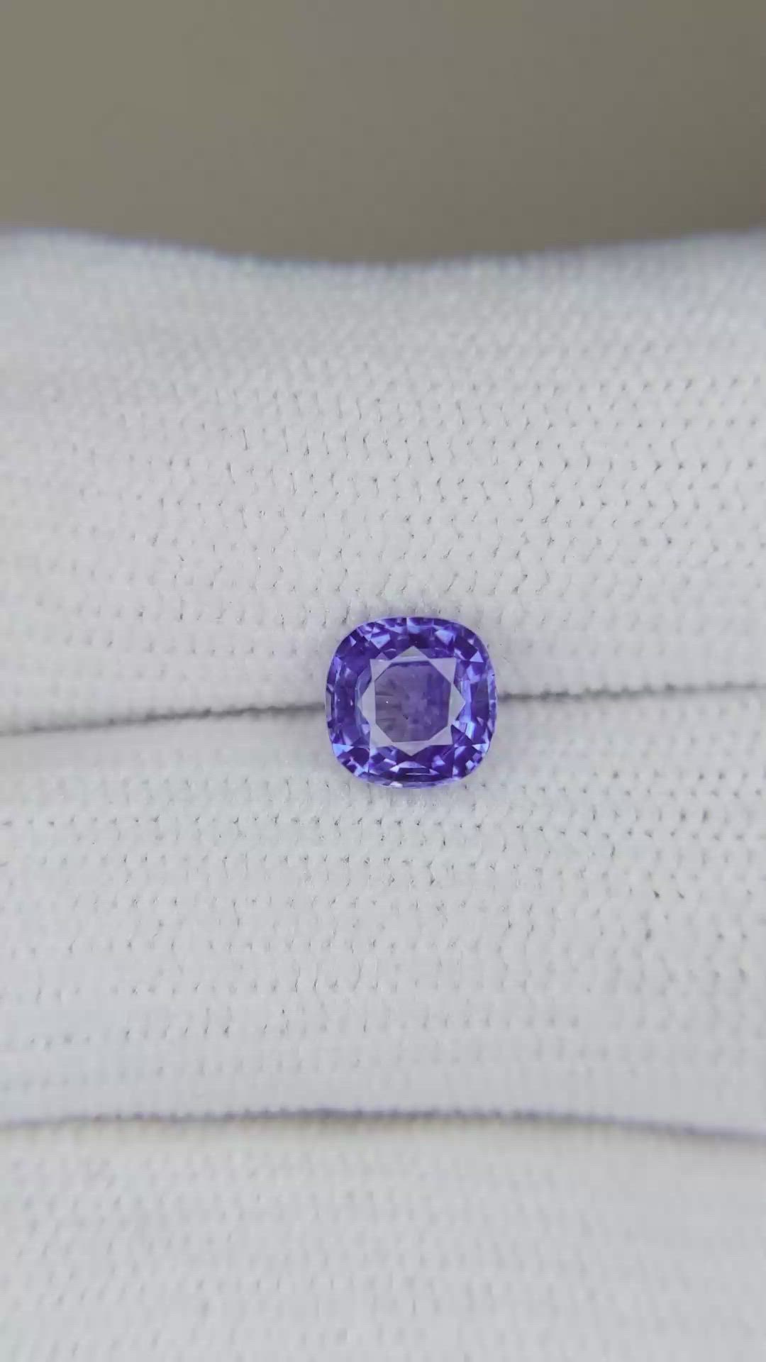 0.93 Ct. Blue Sapphire from Ceylon (Sri Lanka) Size Video
