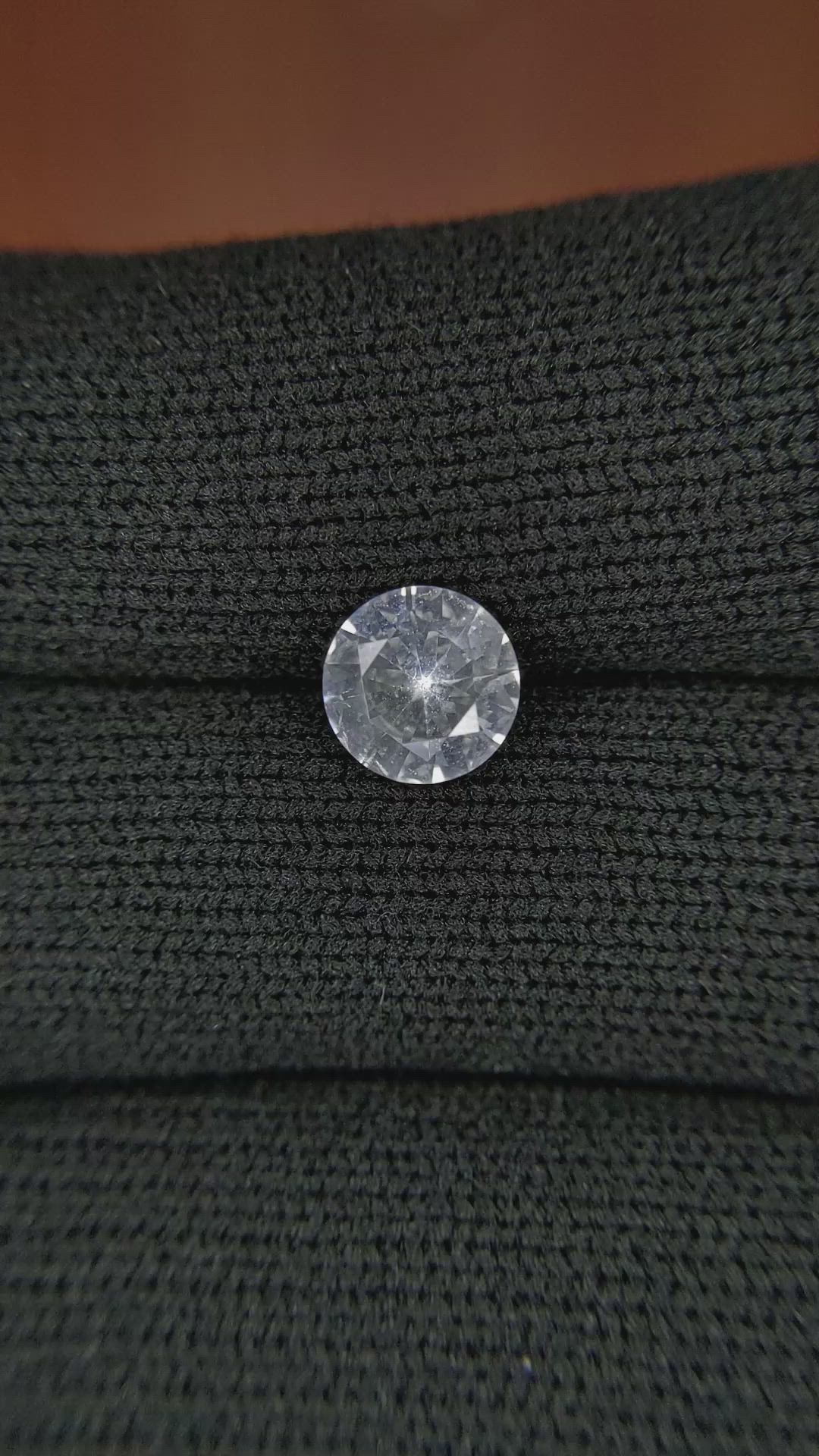 1.36 Ct. White Sapphire from Ceylon (Sri Lanka) Size Video