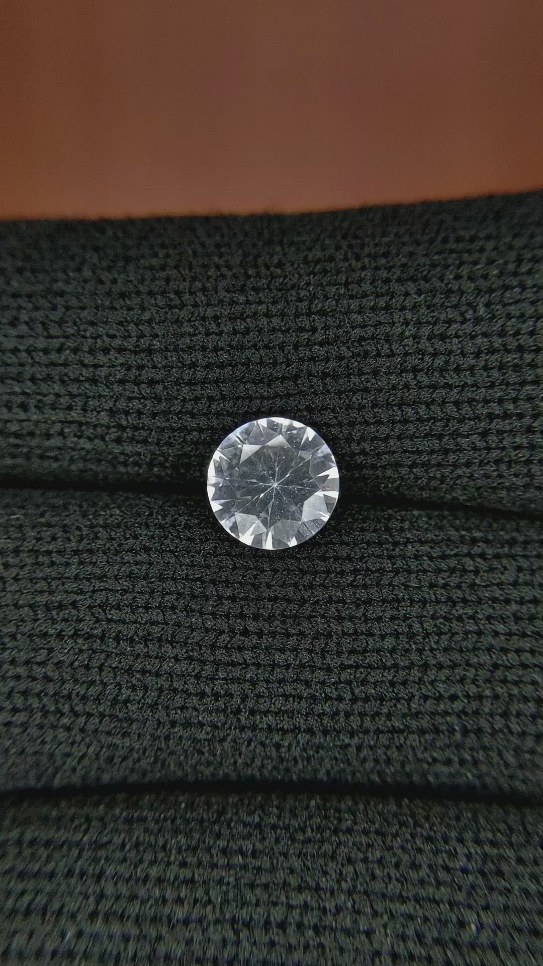 1.46 Ct. White Sapphire from Ceylon (Sri Lanka) Size Video