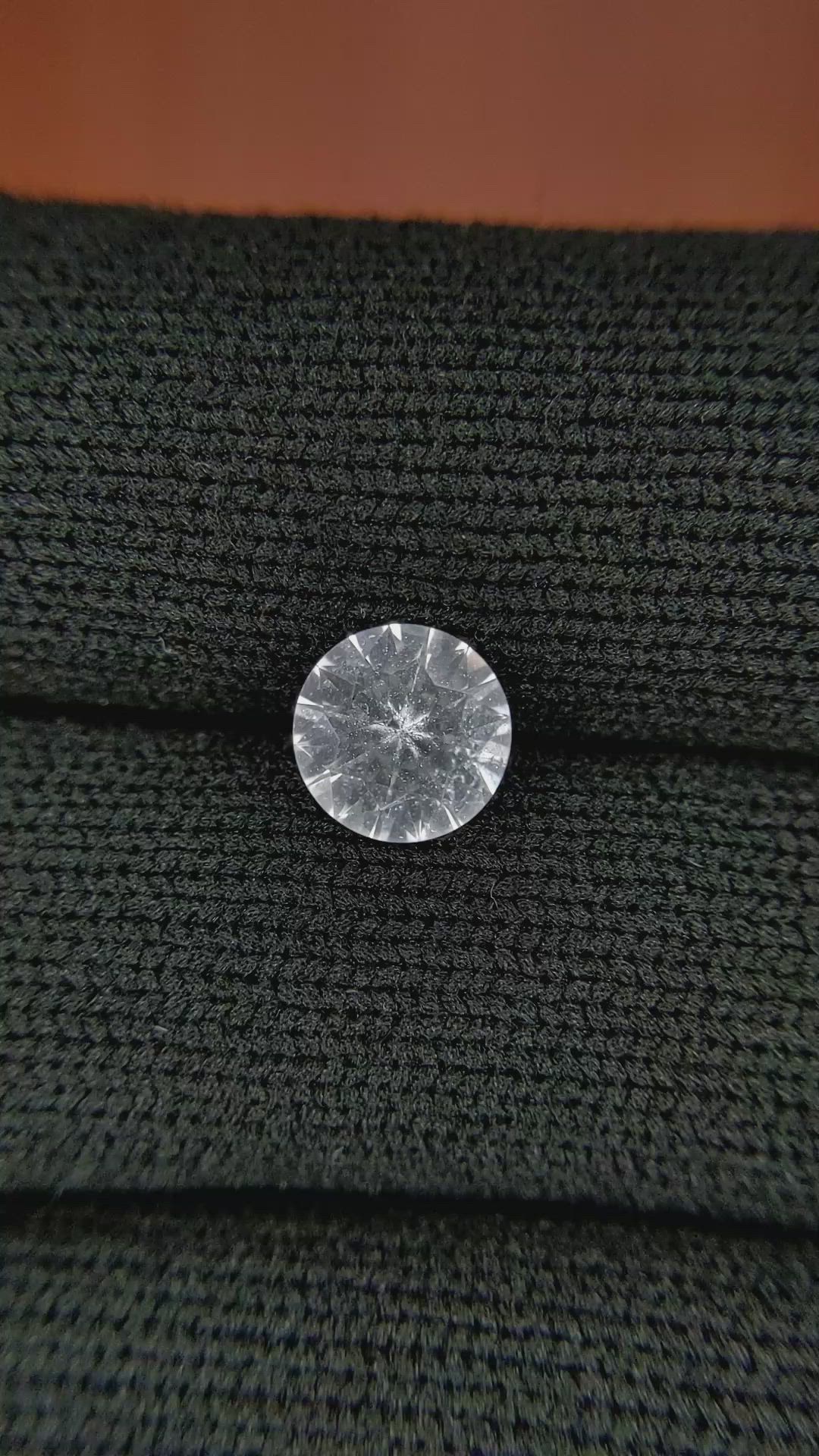 1.47 Ct. White Sapphire from Ceylon (Sri Lanka) Size Video
