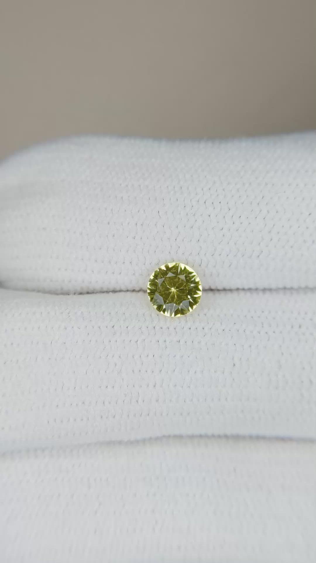 0.58 Ct. Yellow Sapphire from Ceylon (Sri Lanka) Size Video