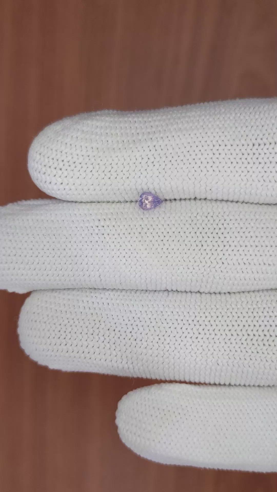 0.24 Ct. Purple Sapphire from Ceylon (Sri Lanka) Size Video