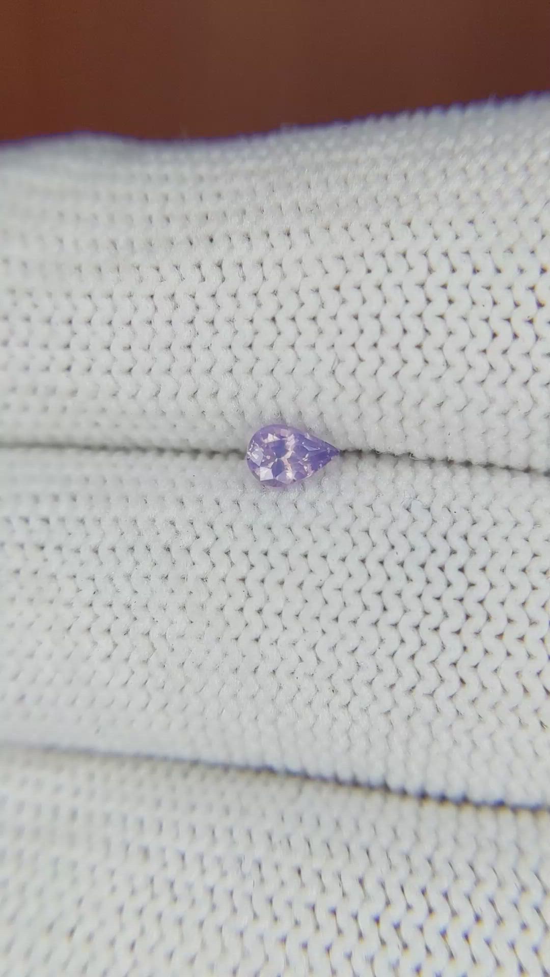 0.24 Ct. Purple Sapphire from Ceylon (Sri Lanka) Size Video