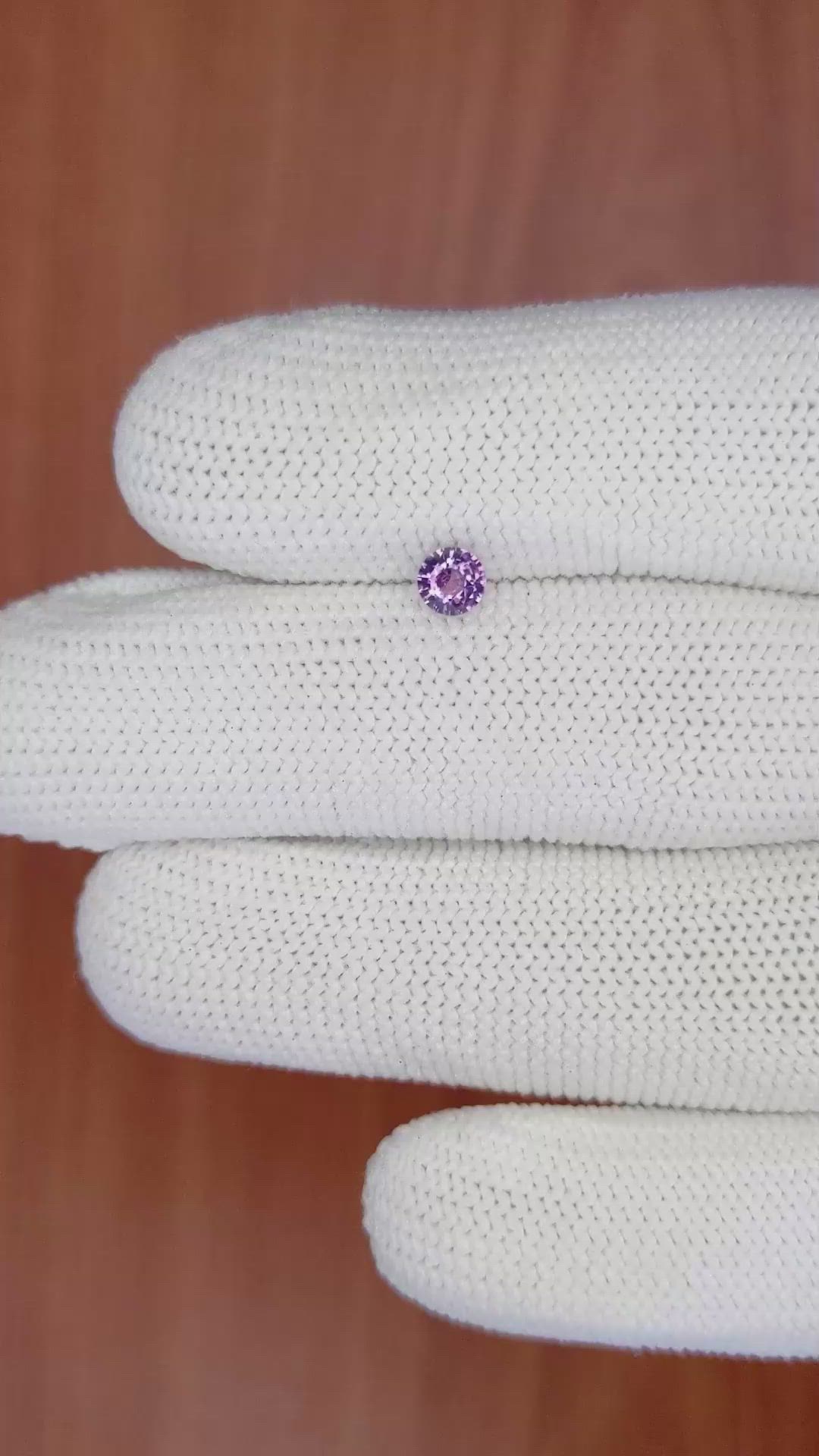 0.34 Ct. Purple Sapphire from Ceylon (Sri Lanka) Size Video