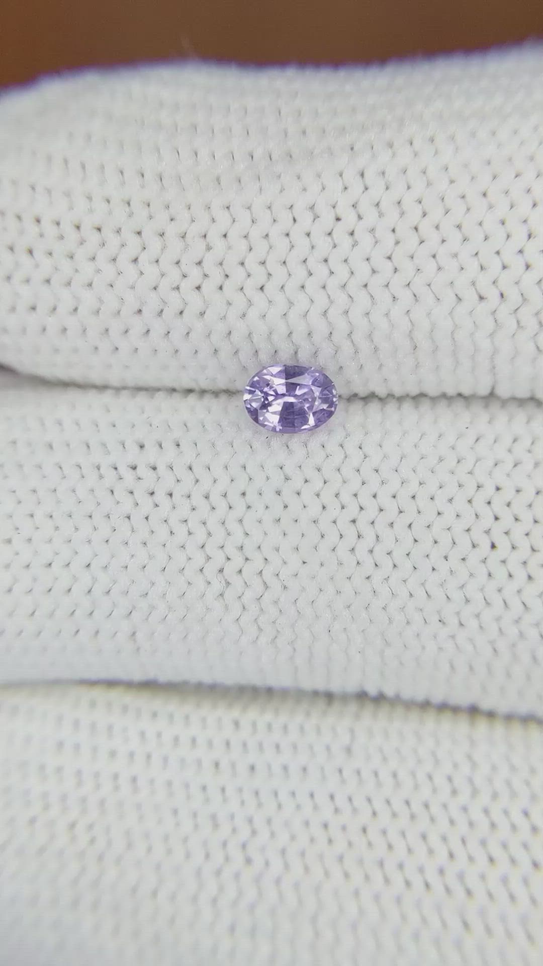 0.33 Ct. Purple Sapphire from Ceylon (Sri Lanka) Size Video