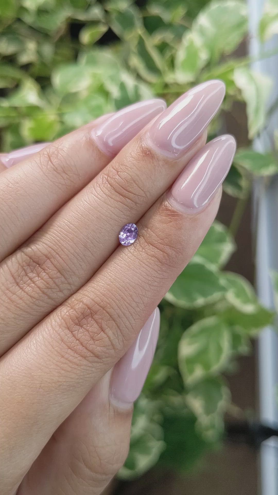 0.33 Ct. Purple Sapphire from Ceylon (Sri Lanka) Size Video