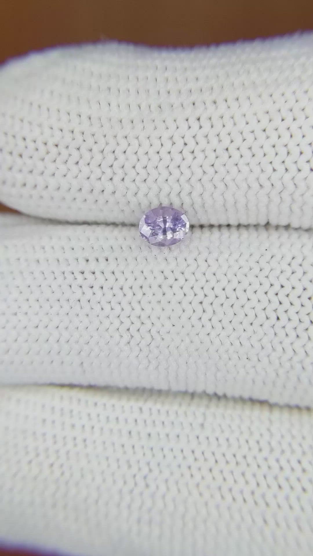 0.37 Ct. Violet Sapphire from Ceylon (Sri Lanka) Size Video