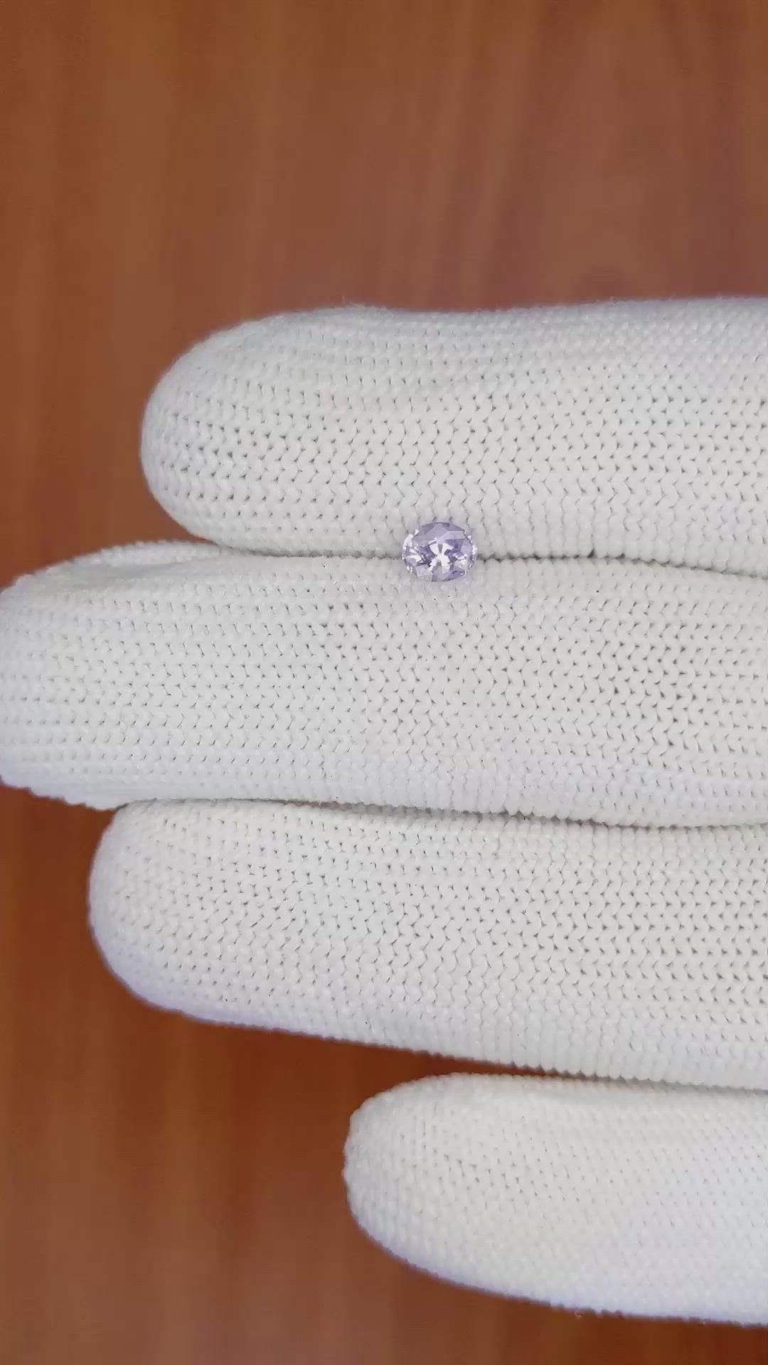 0.37 Ct. Violet Sapphire from Ceylon (Sri Lanka) Size Video