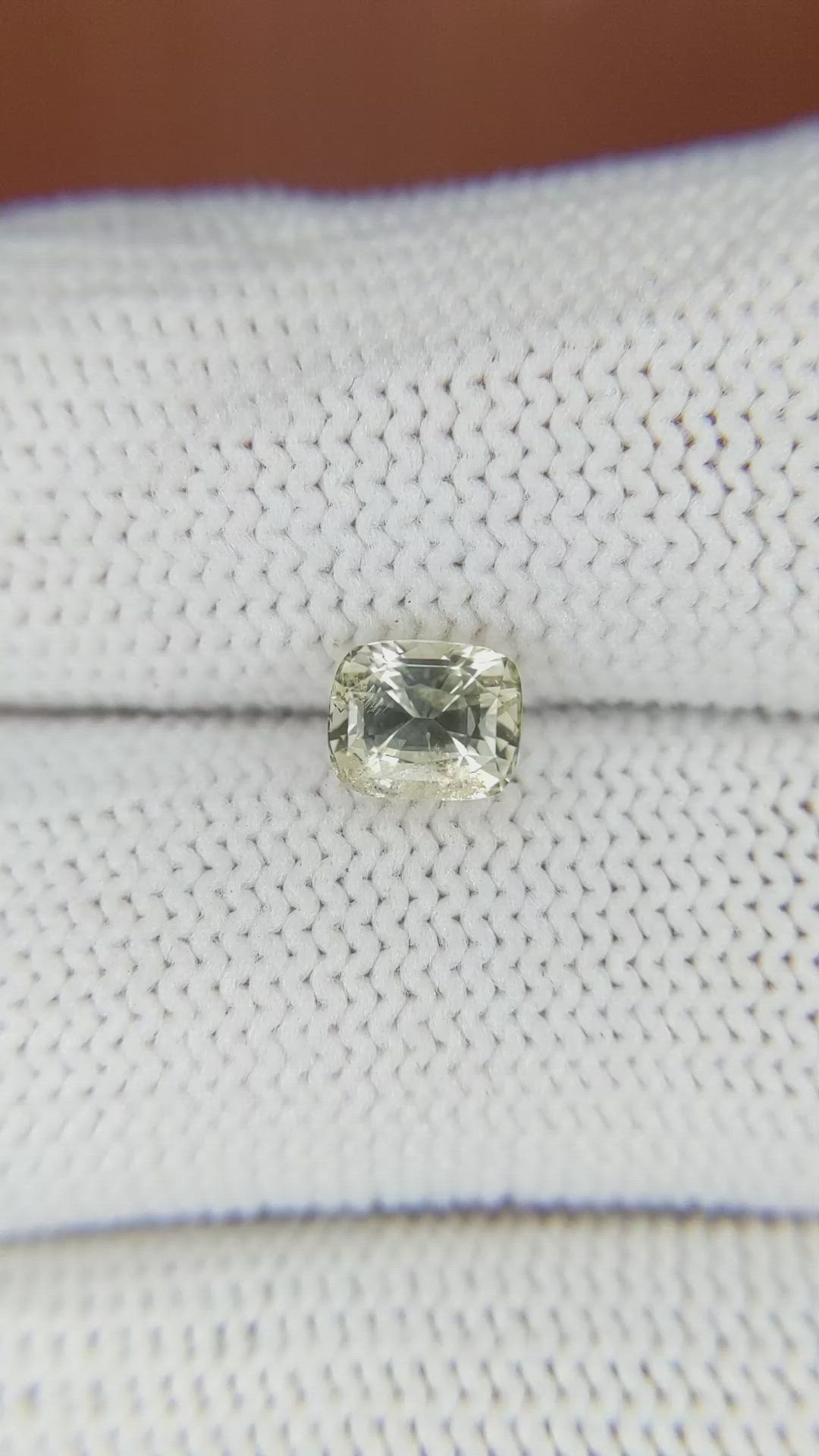 1.29 Ct. Yellow Sapphire from Ceylon (Sri Lanka) Size Video