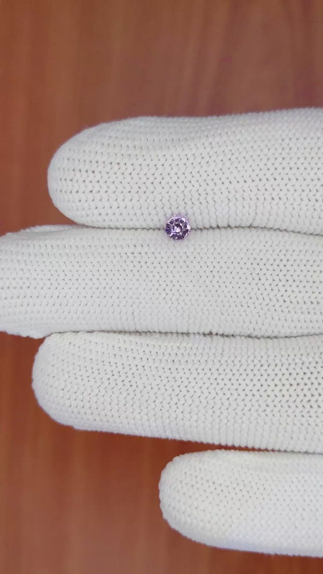 0.29 Ct. Purple Sapphire from Ceylon (Sri Lanka) Size Video
